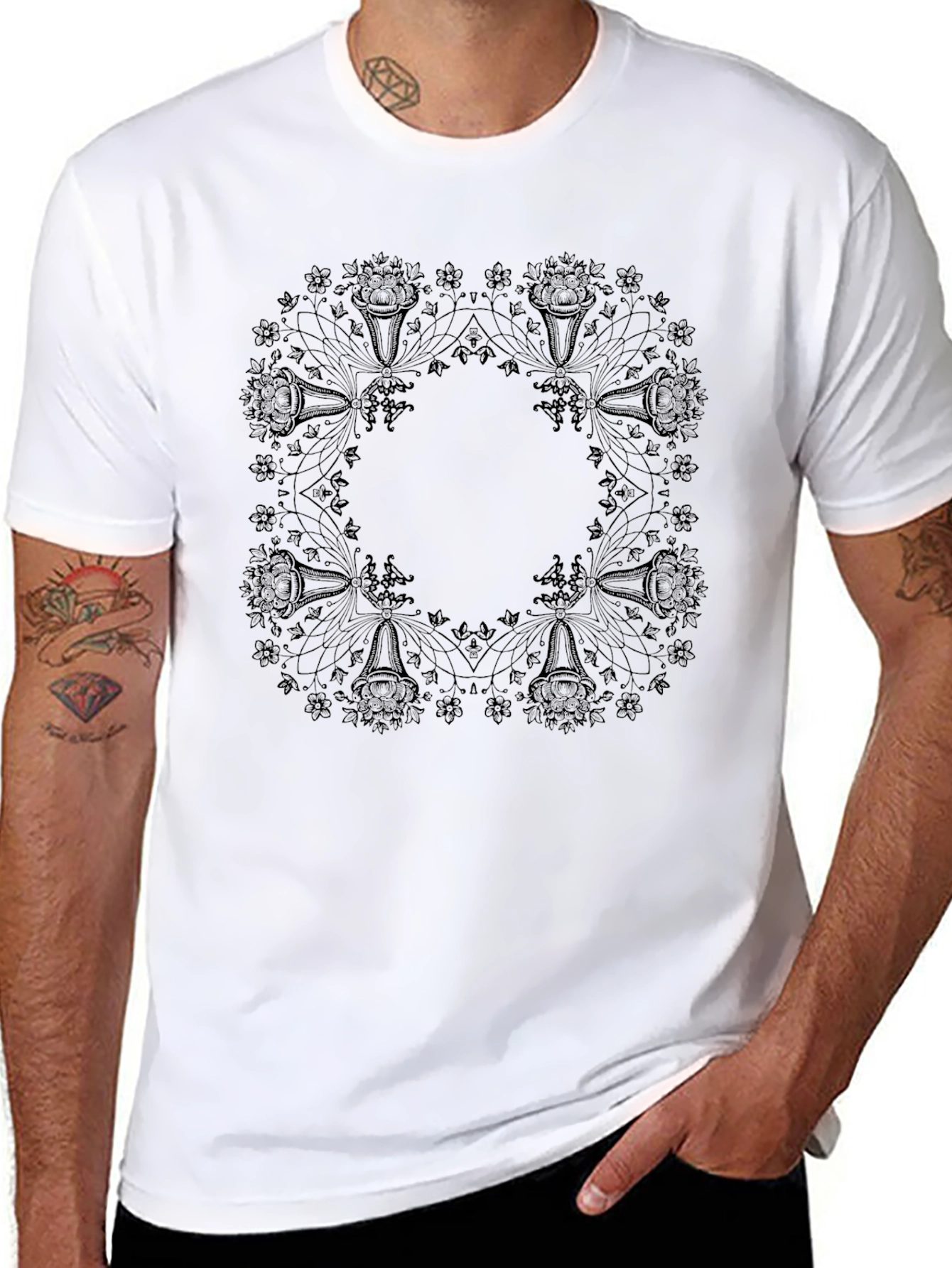 Graphic Print Black T-Shirt - Stylish & Comfortable