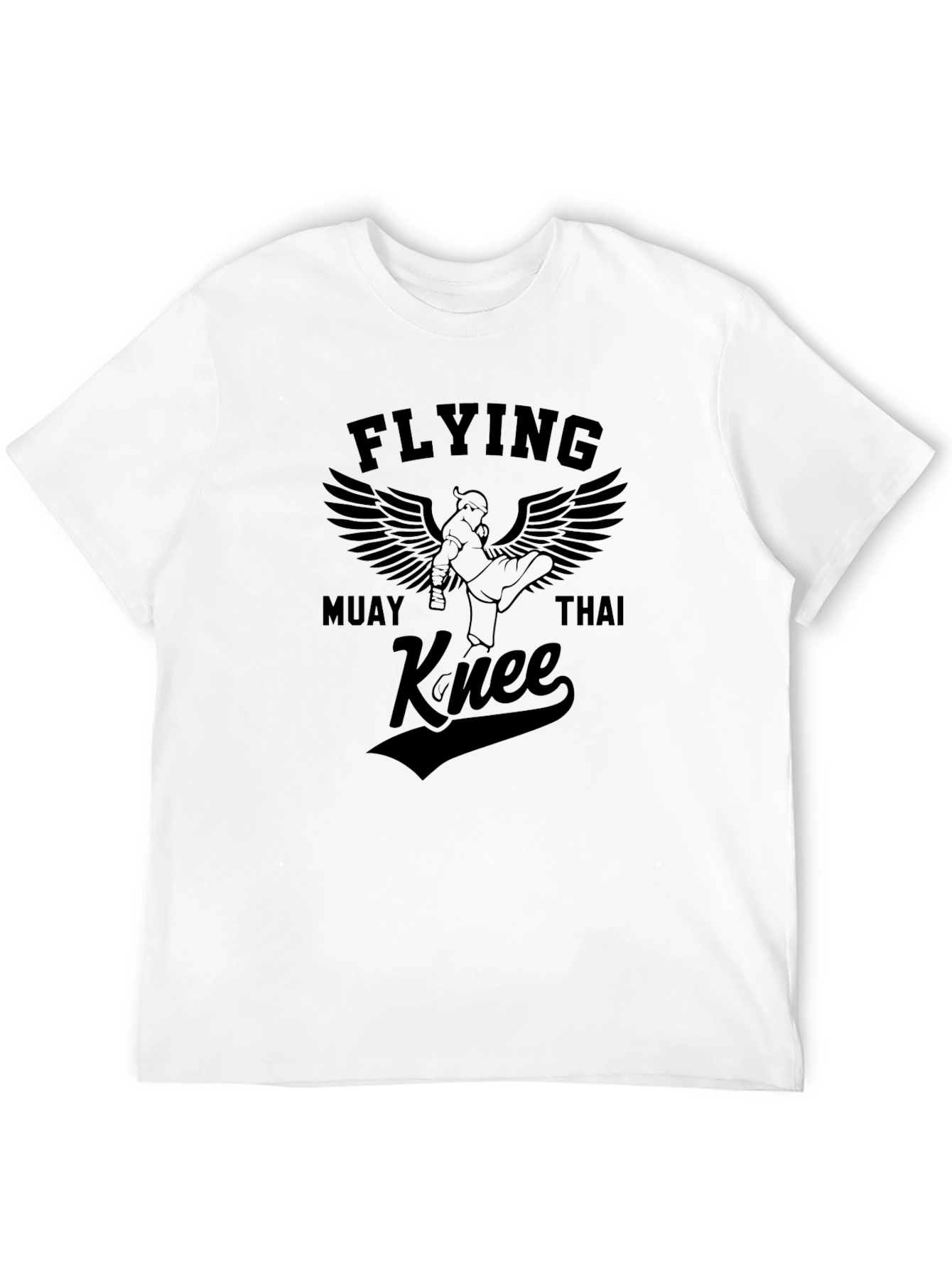Flying Muay Thai Knee T-Shirt - Black