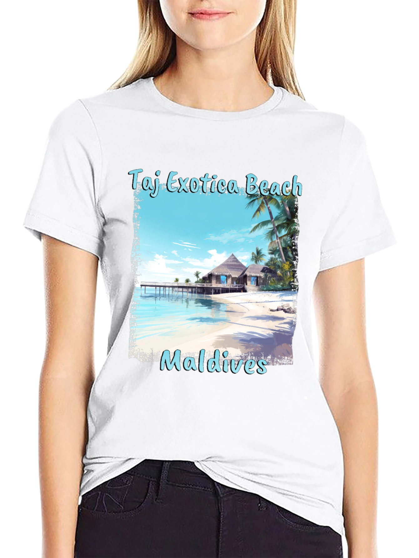 Taj Exotica Beach Maldives T-Shirt