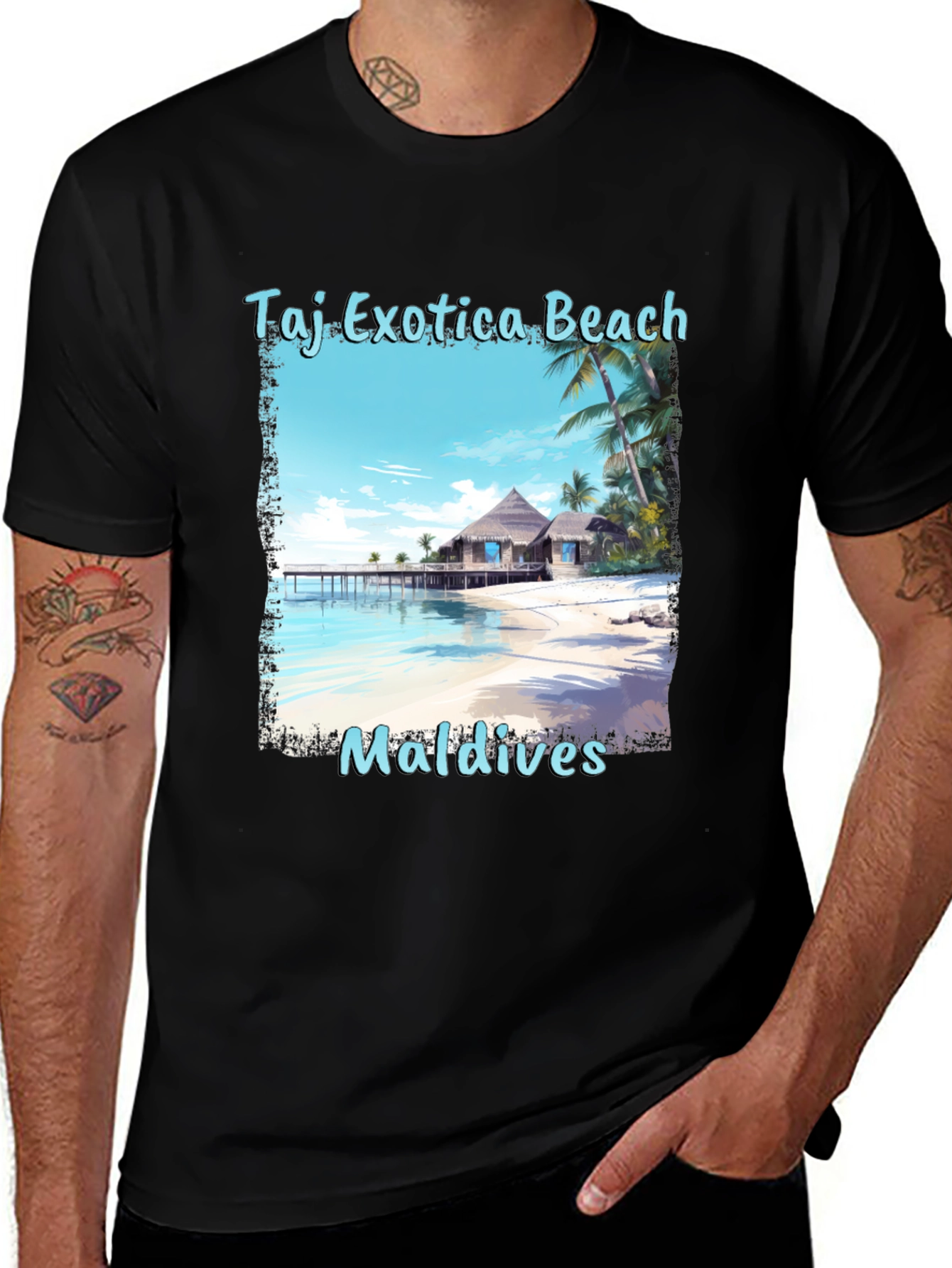 Taj Exotica Beach Maldives T-Shirt