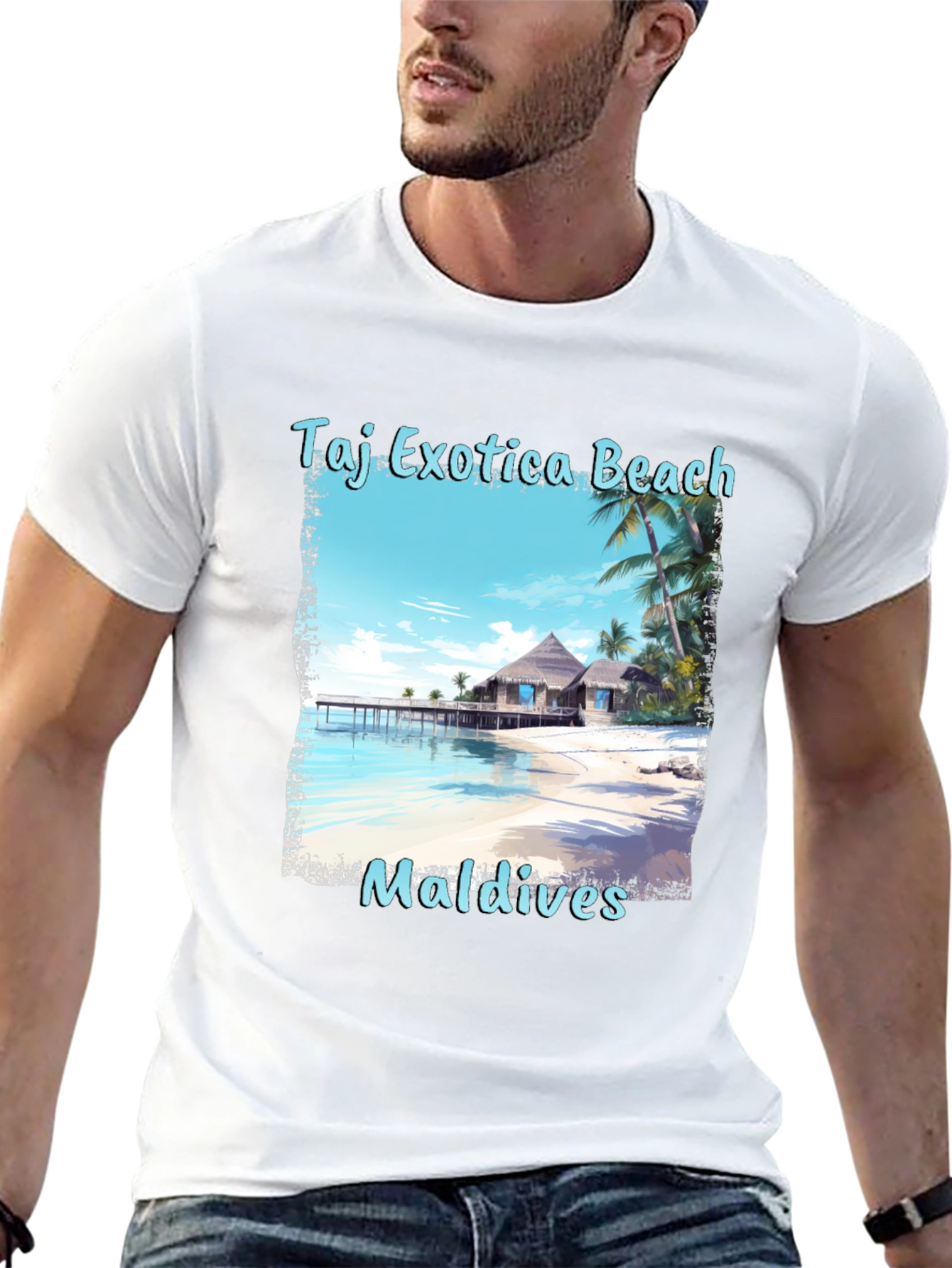 Taj Exotica Beach Maldives T-Shirt