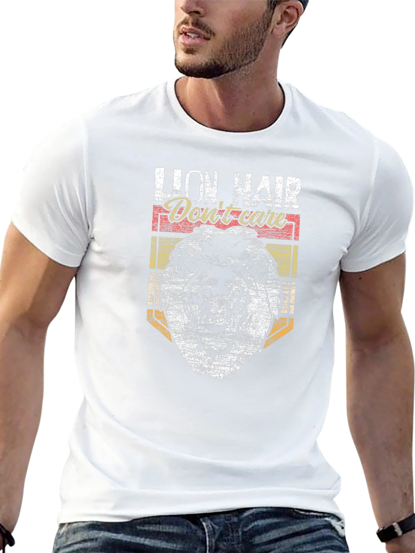 Lion Hair Dont Care Graphic Tee
