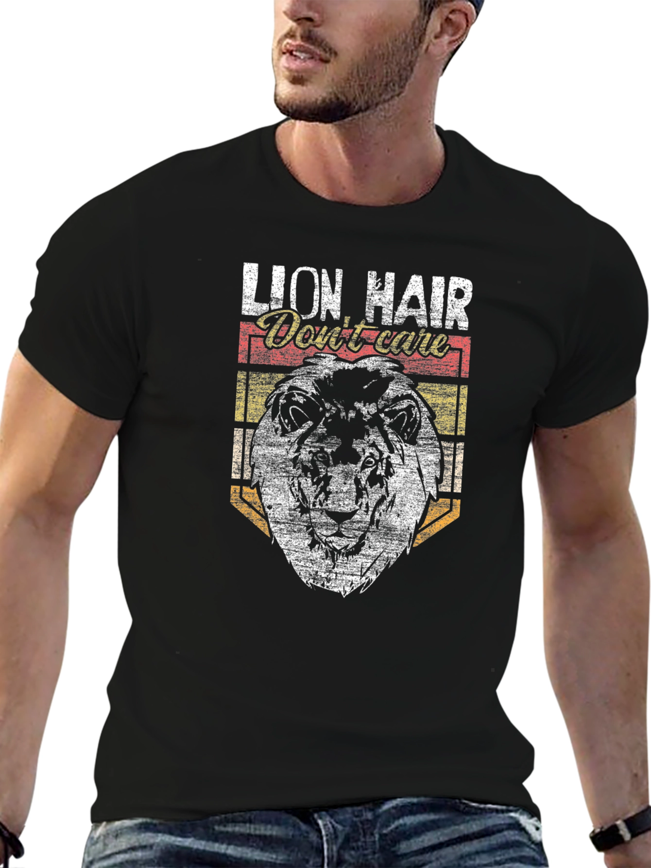 Lion Hair Dont Care Graphic Tee
