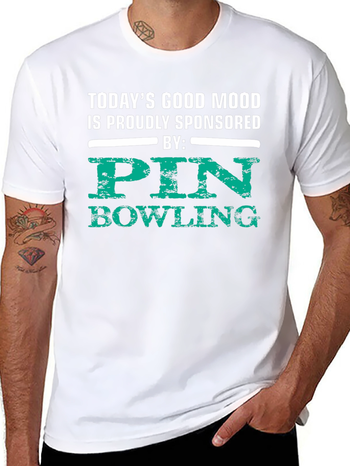 Pin Bowling Sponsored T-Shirt - Good Mood Tee