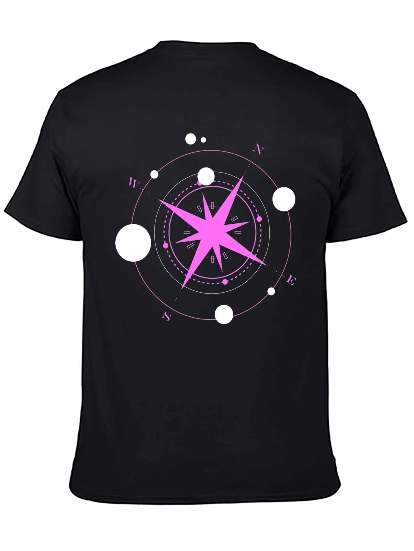 Compass Rose Graphic Tee - Black
