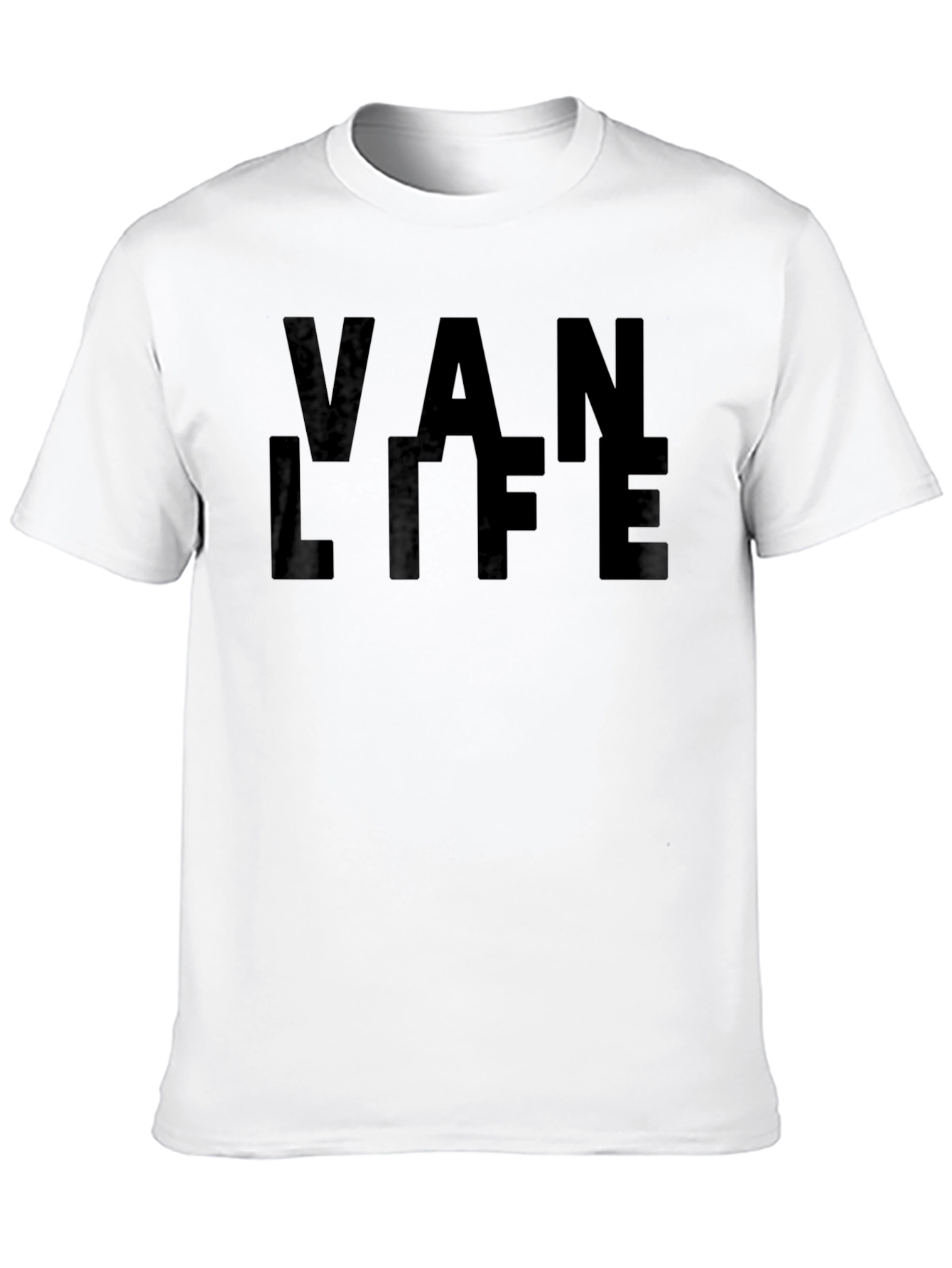 Van Life Graphic T-Shirt - Black Casual Tee