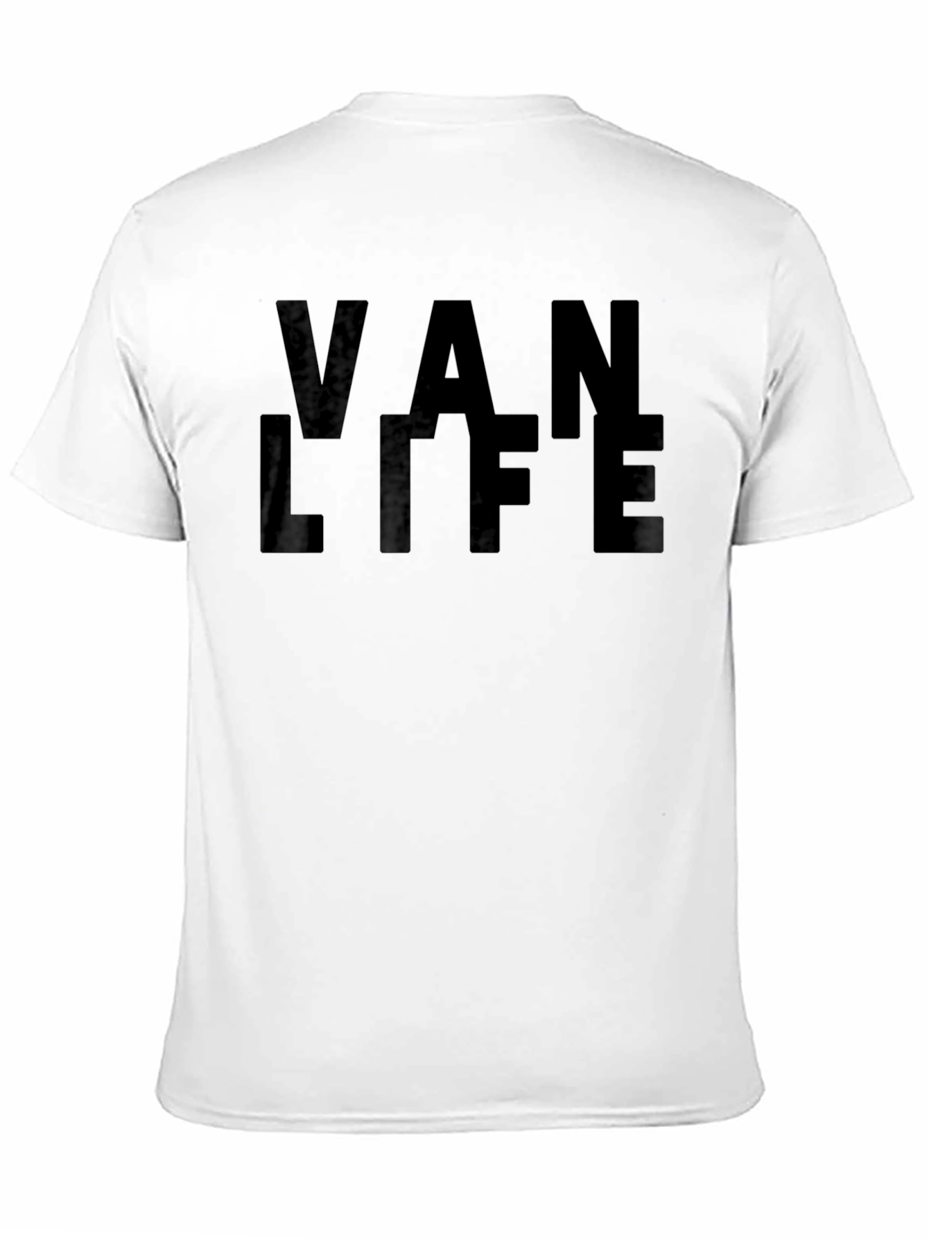 Van Life Graphic T-Shirt - Black Casual Tee