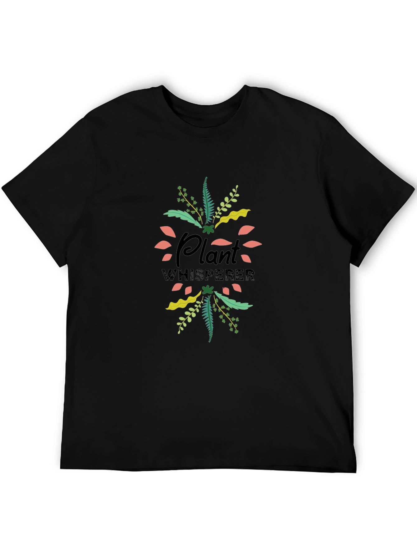 Plant Whisperer Graphic T-Shirt - Black
