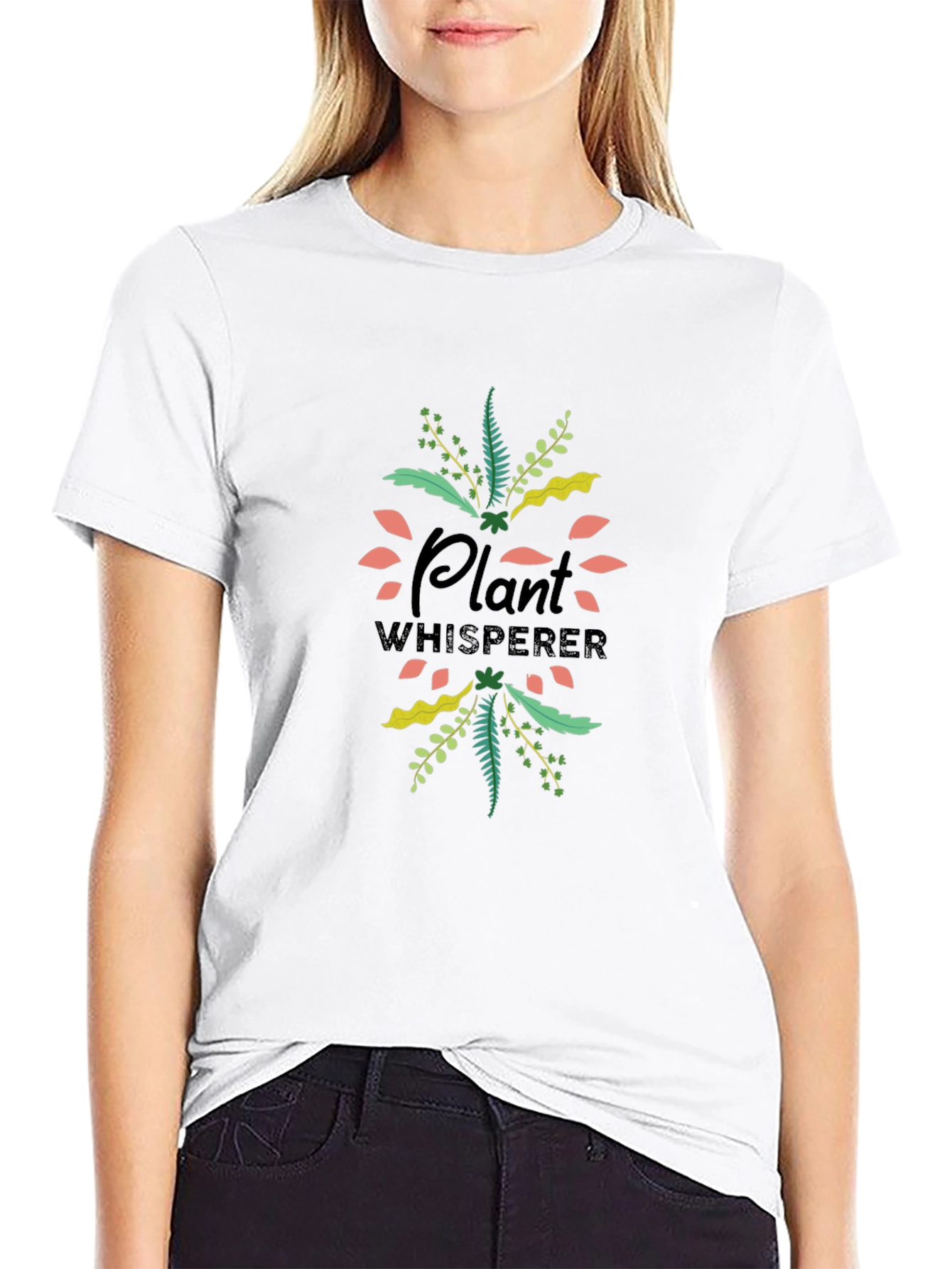 Plant Whisperer Graphic T-Shirt - Black