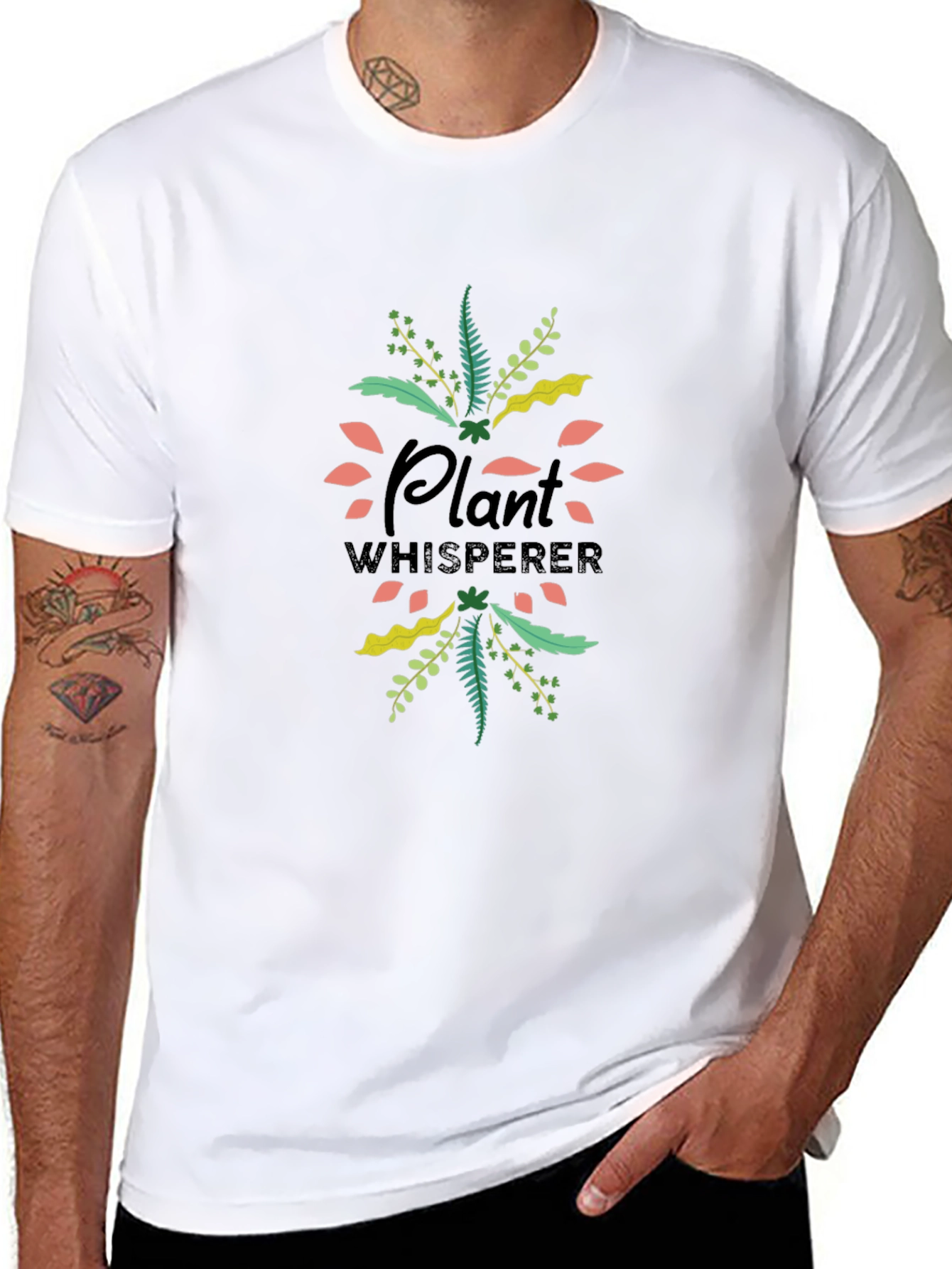 Plant Whisperer Graphic T-Shirt - Black