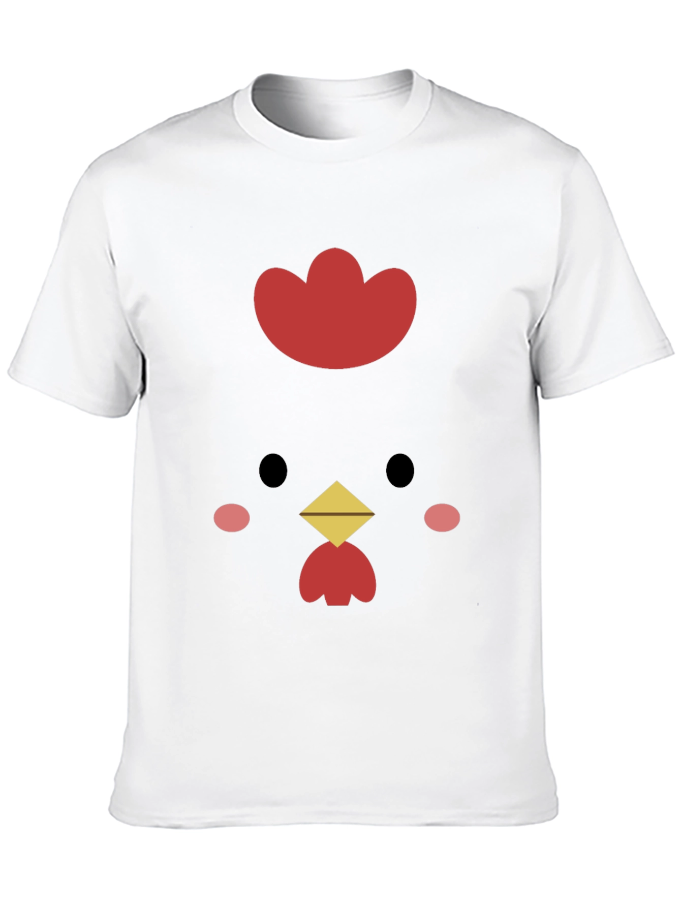 Cute Chicken Graphic Tee - Black