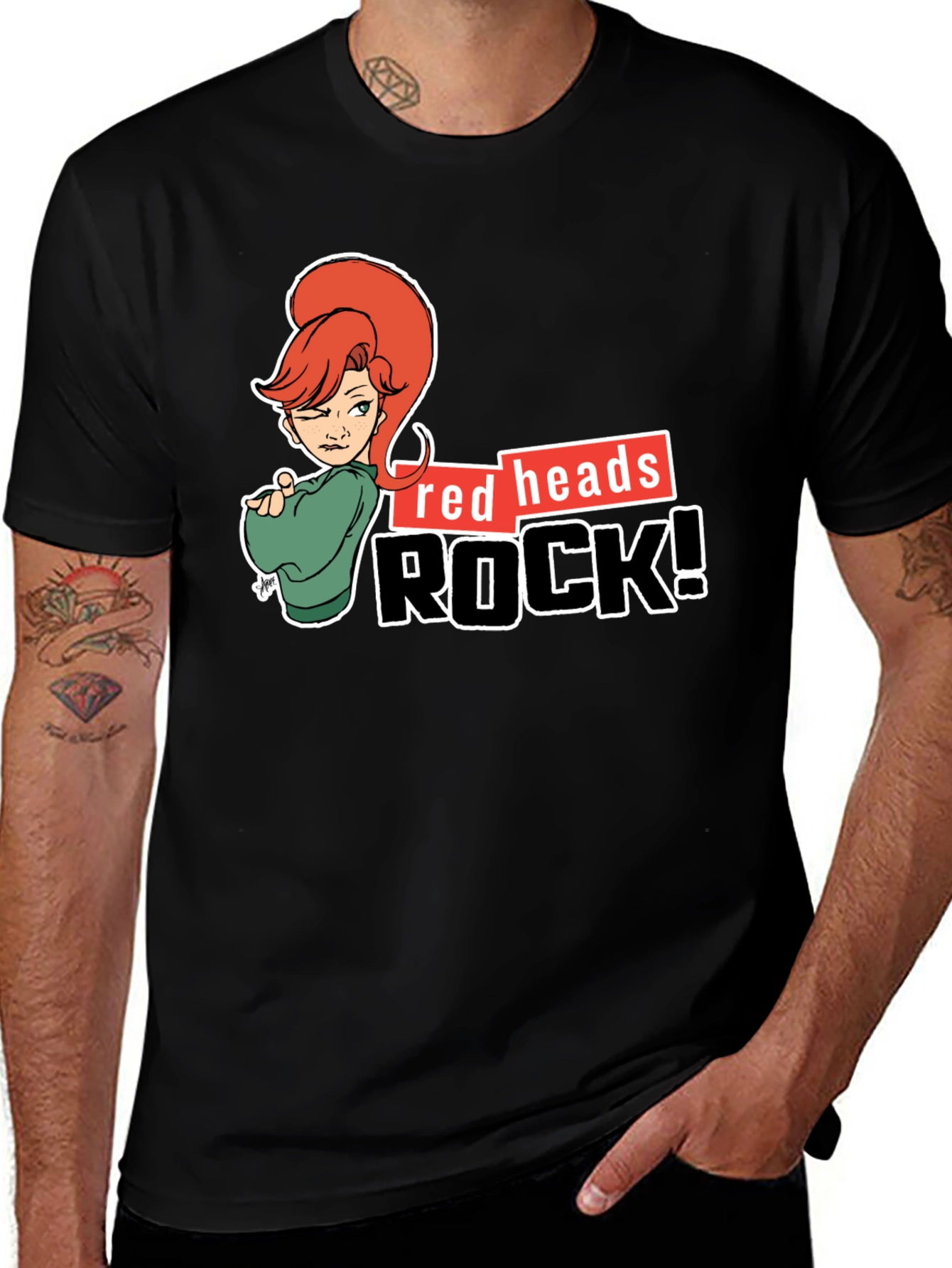 Redheads Rock! Graphic T-Shirt