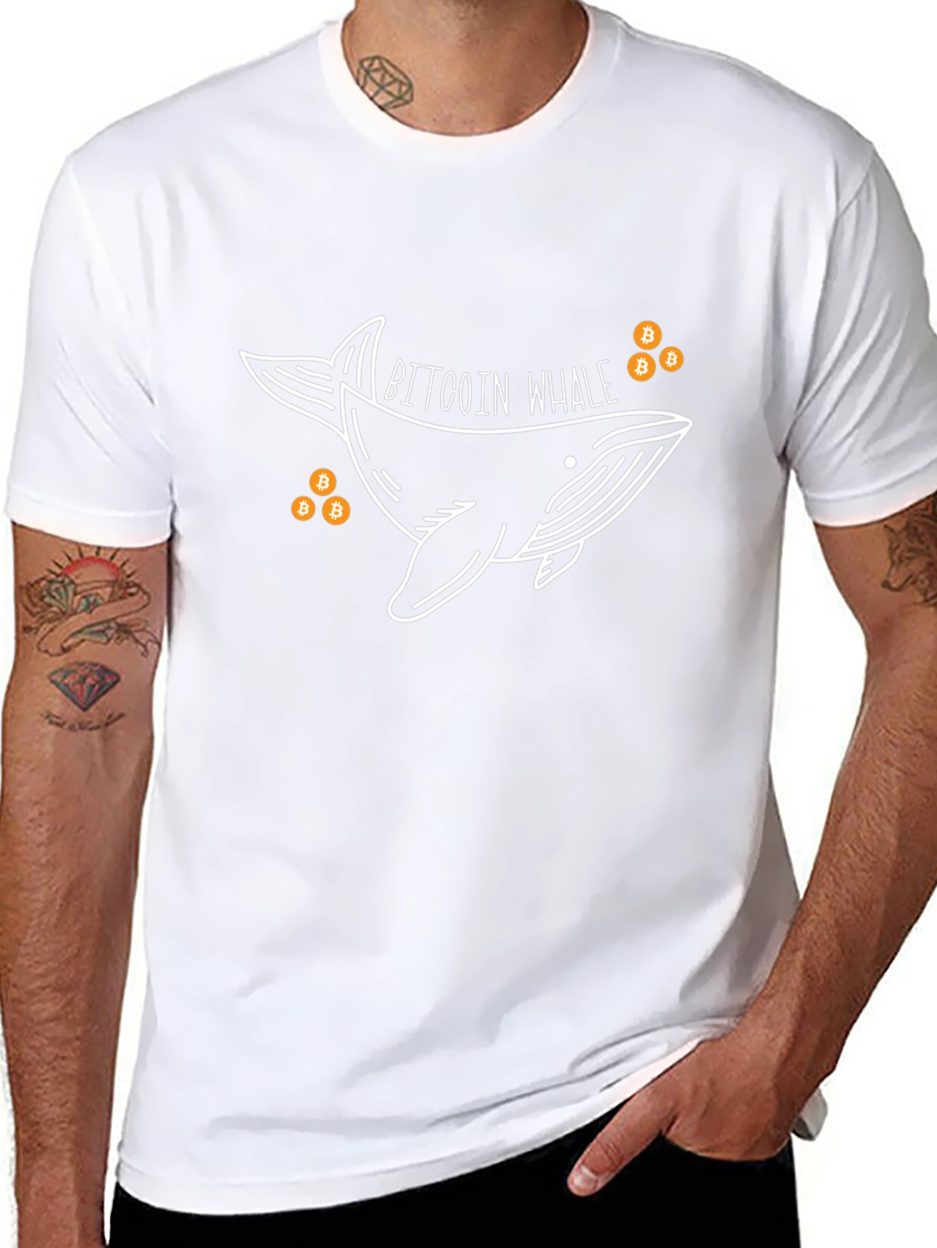 Bitcoin Whale Graphic Tee - Crypto Investor T-Shirt