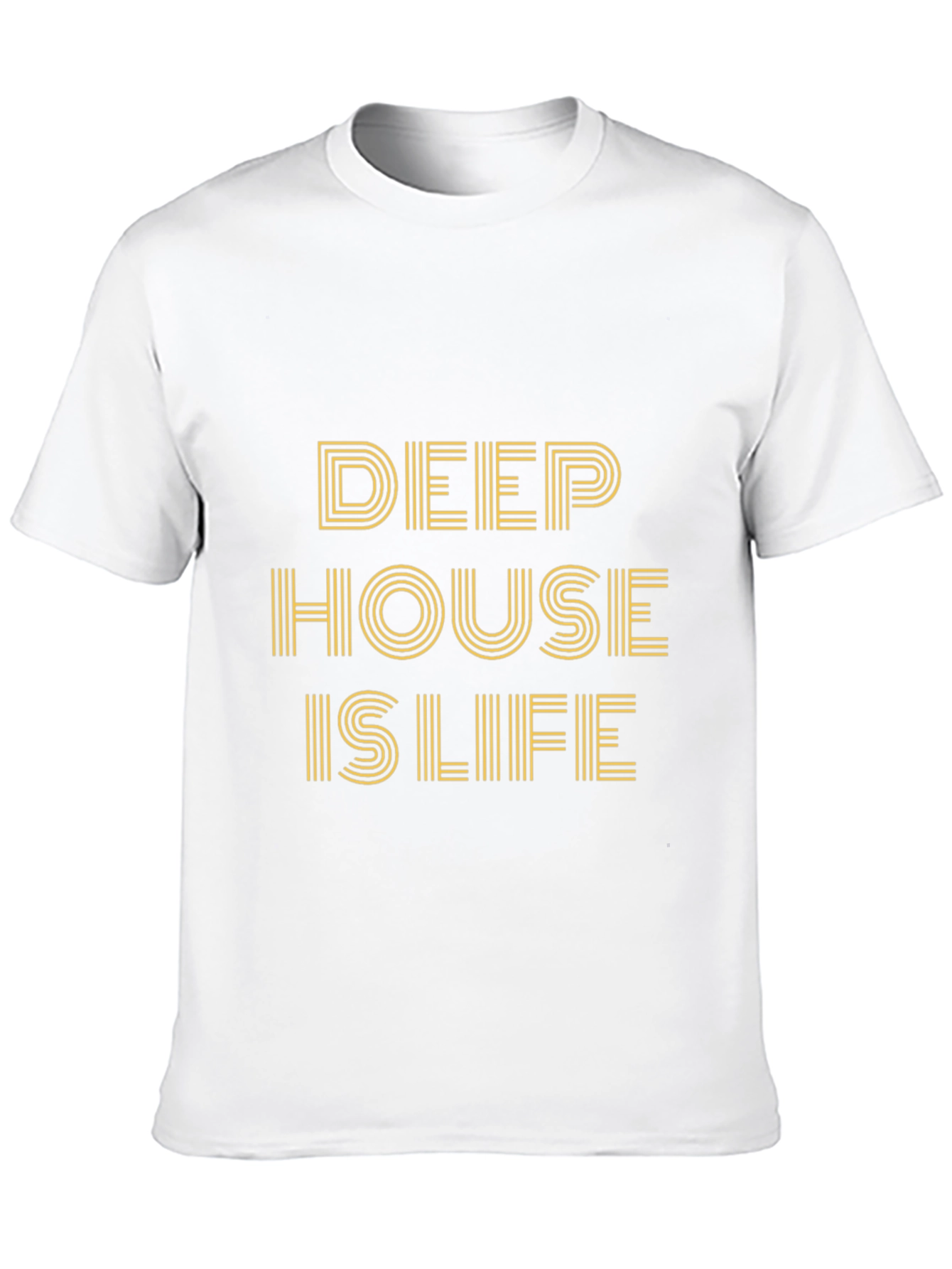 Deep House is Life Graphic Tee - Black