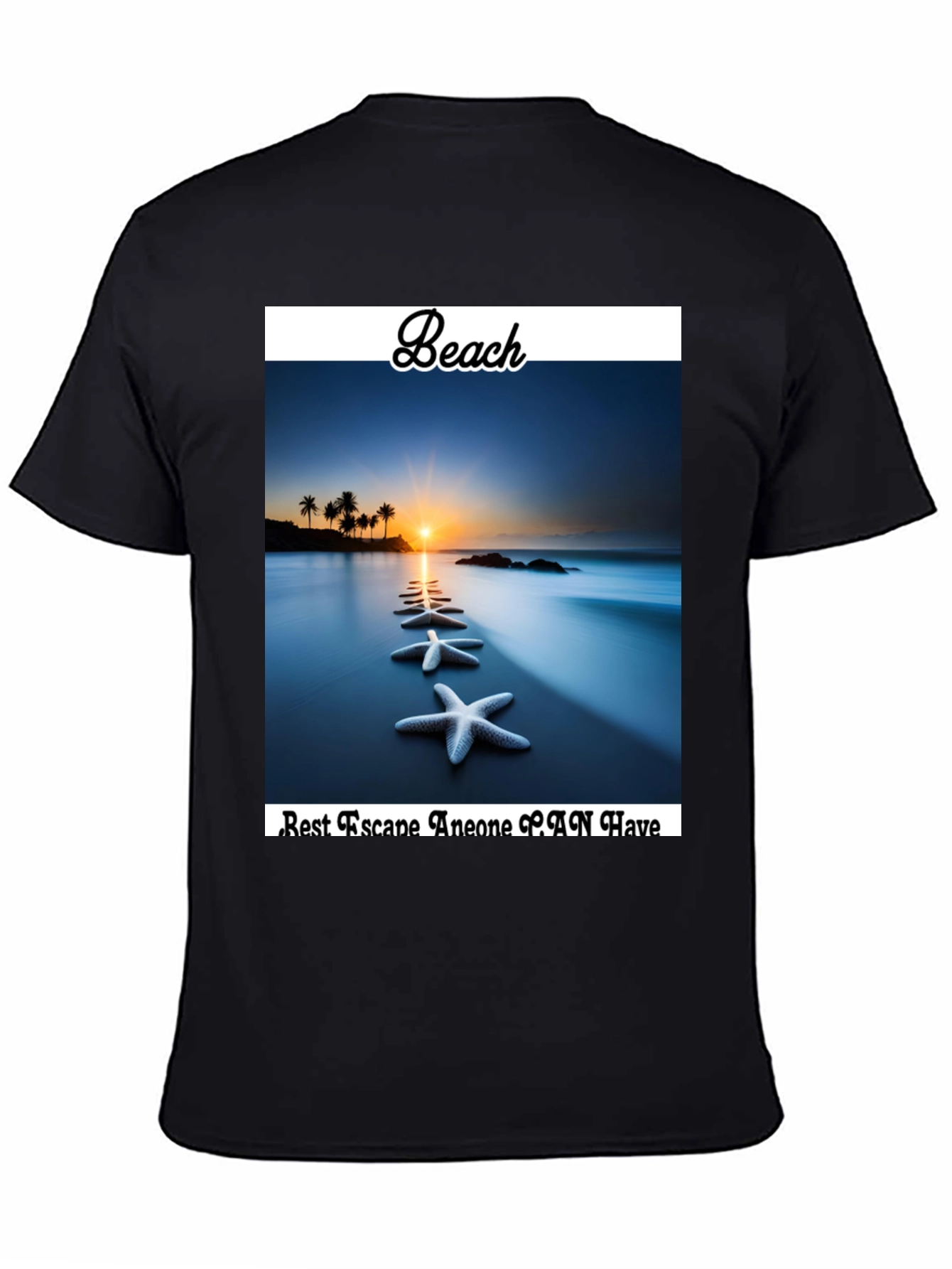 Beach Starfish T-Shirt - Best Escape Anyone Can Have