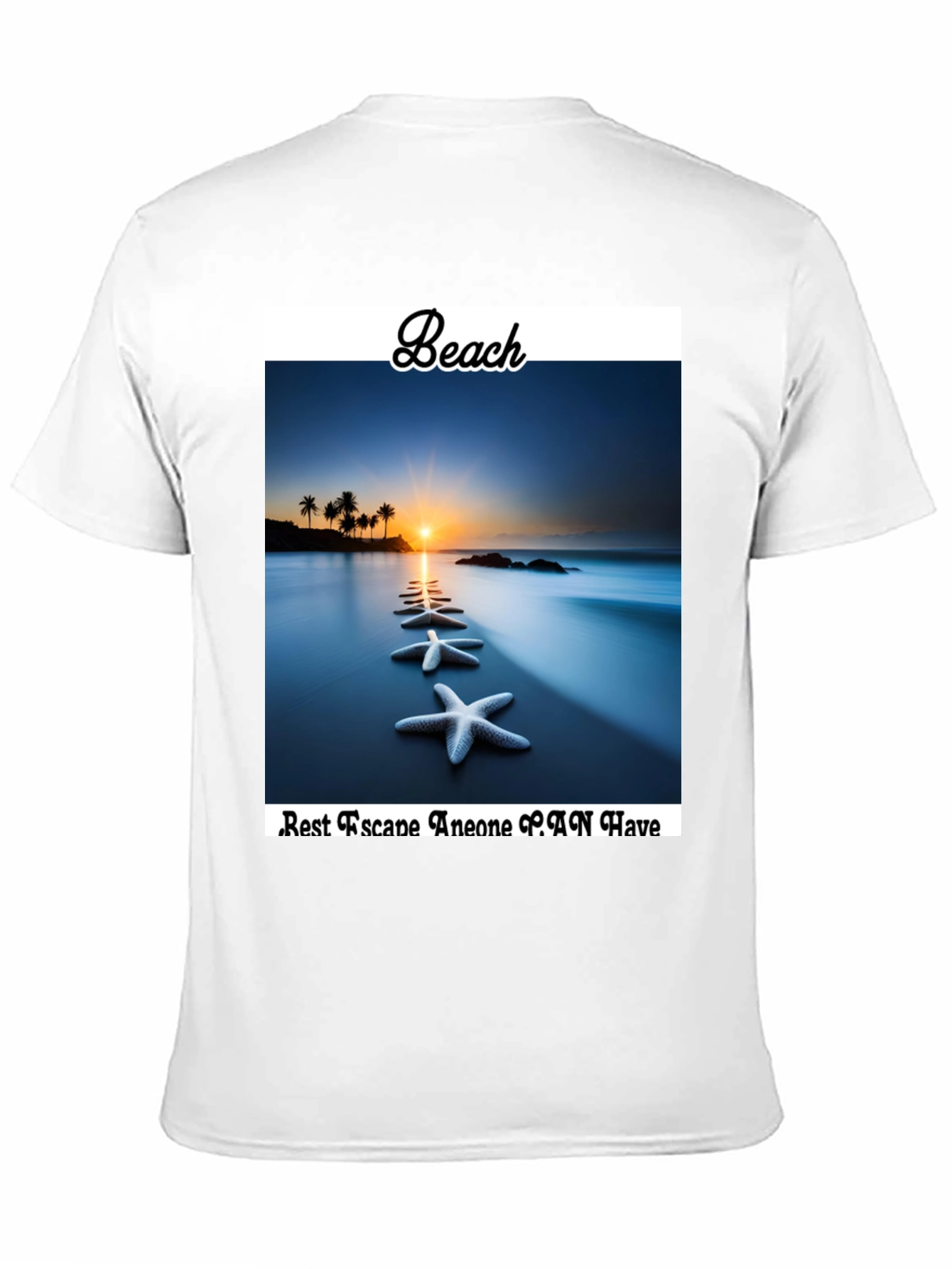 Beach Starfish T-Shirt - Best Escape Anyone Can Have