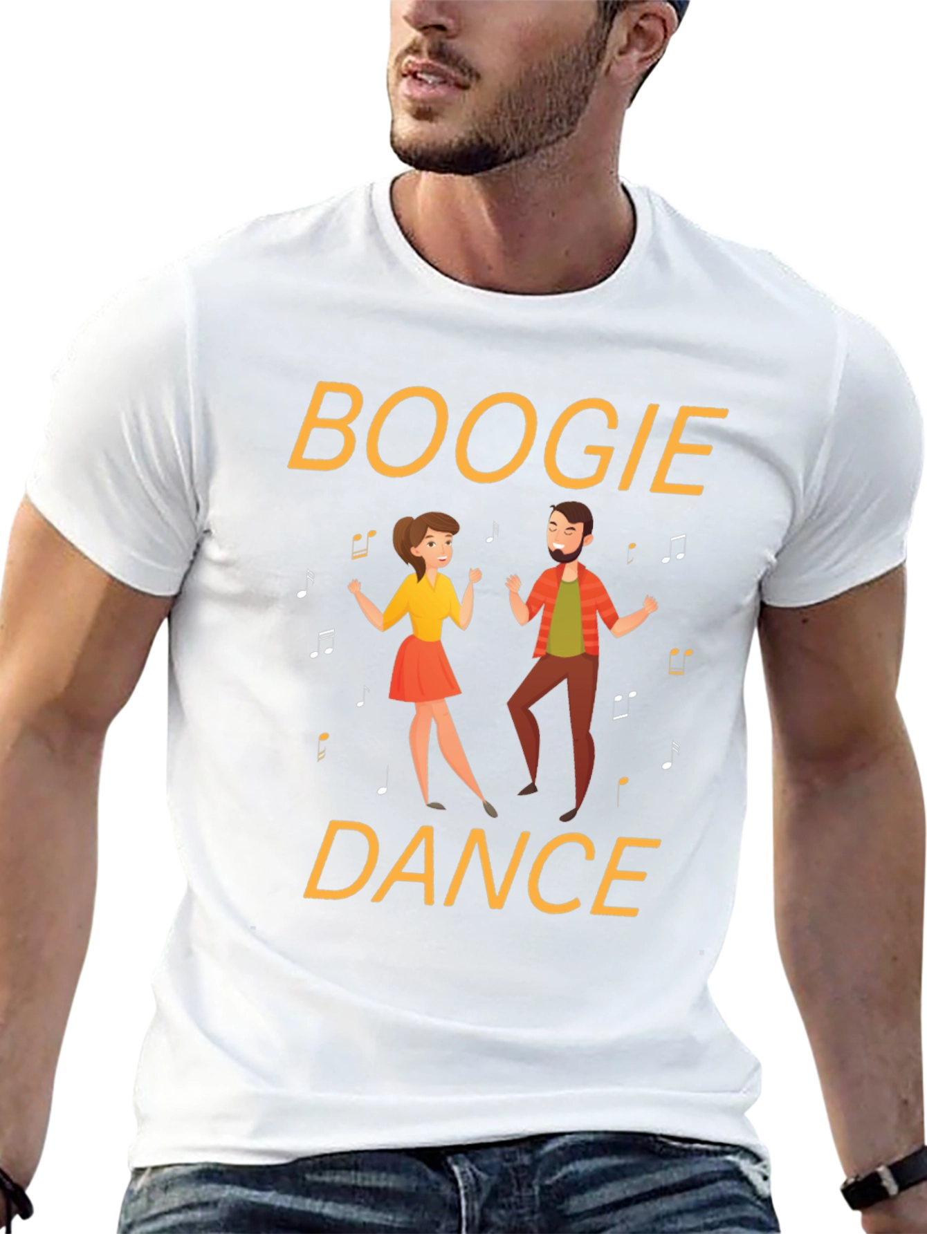 Boogie Dance Graphic Tee - Fun Retro Style