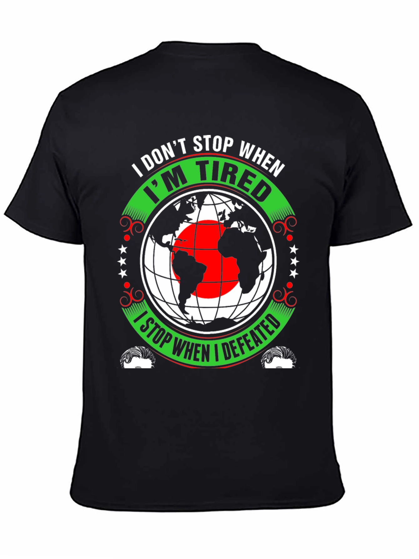 Motivational Graphic Tee - Never Stop