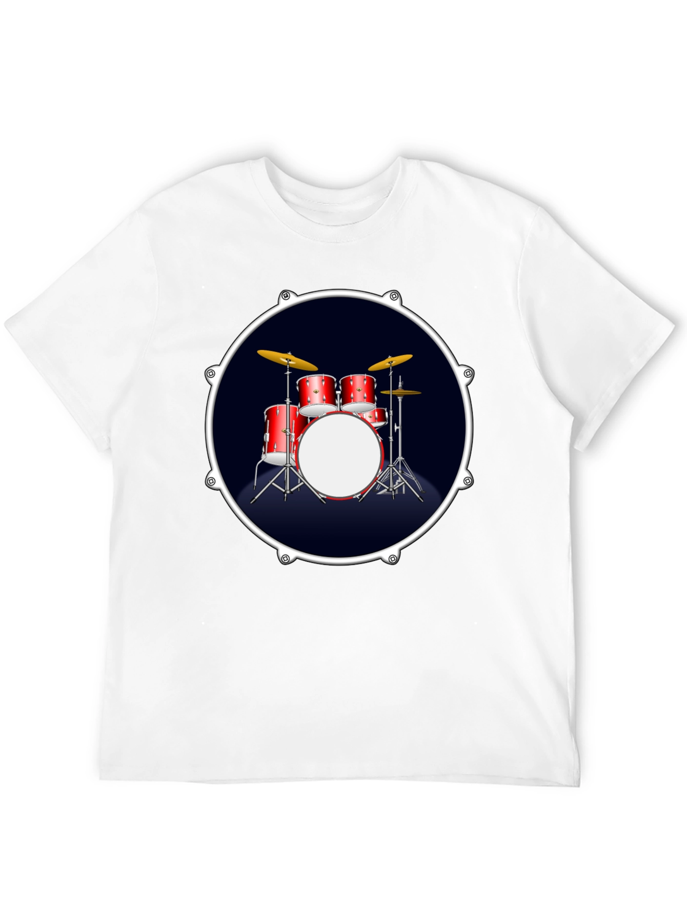 Drum Kit Graphic T-Shirt - Musician Tee