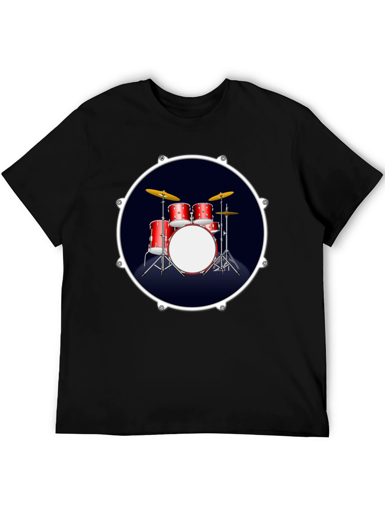 Drum Kit Graphic T-Shirt - Musician Tee