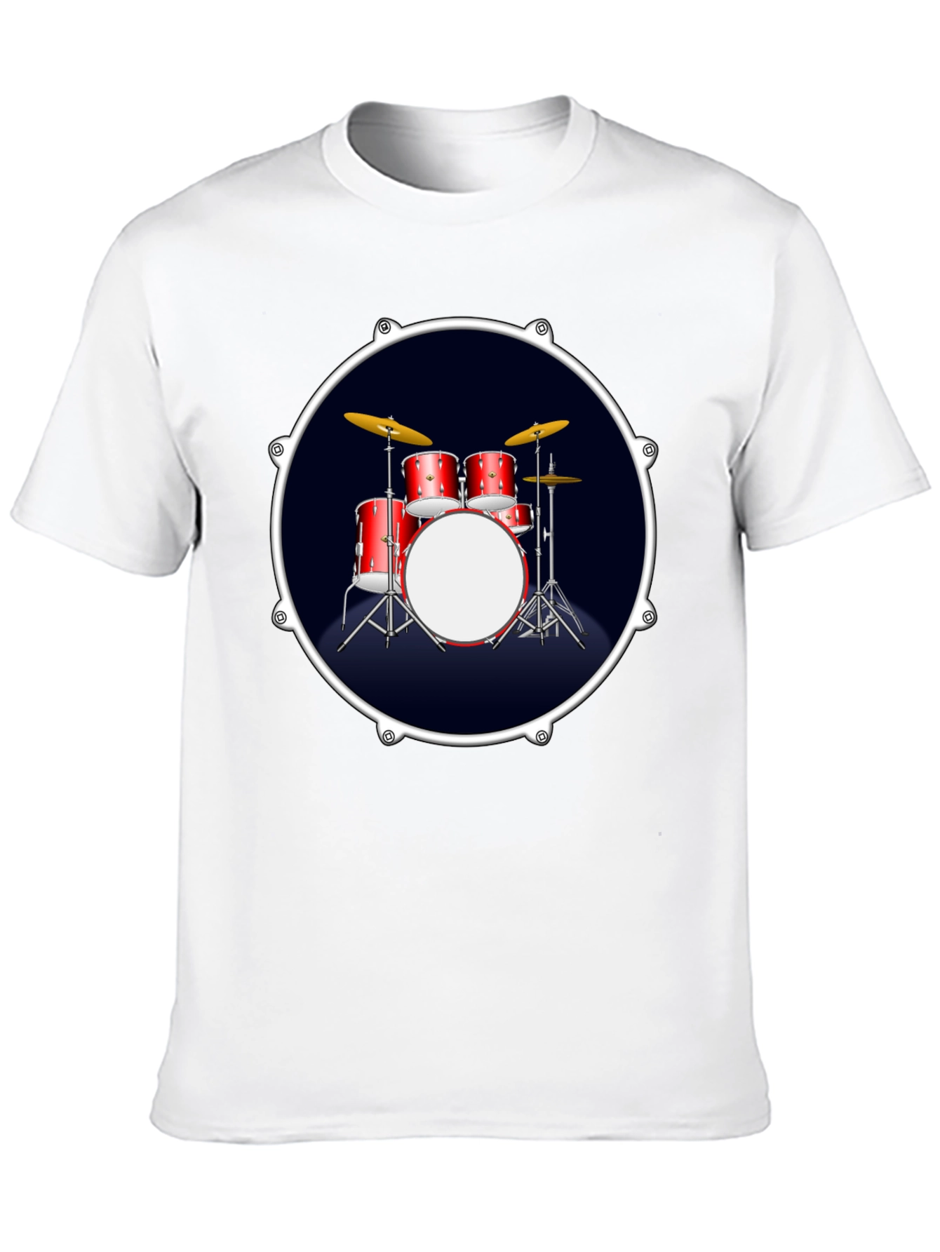 Drum Kit Graphic T-Shirt - Musician Tee