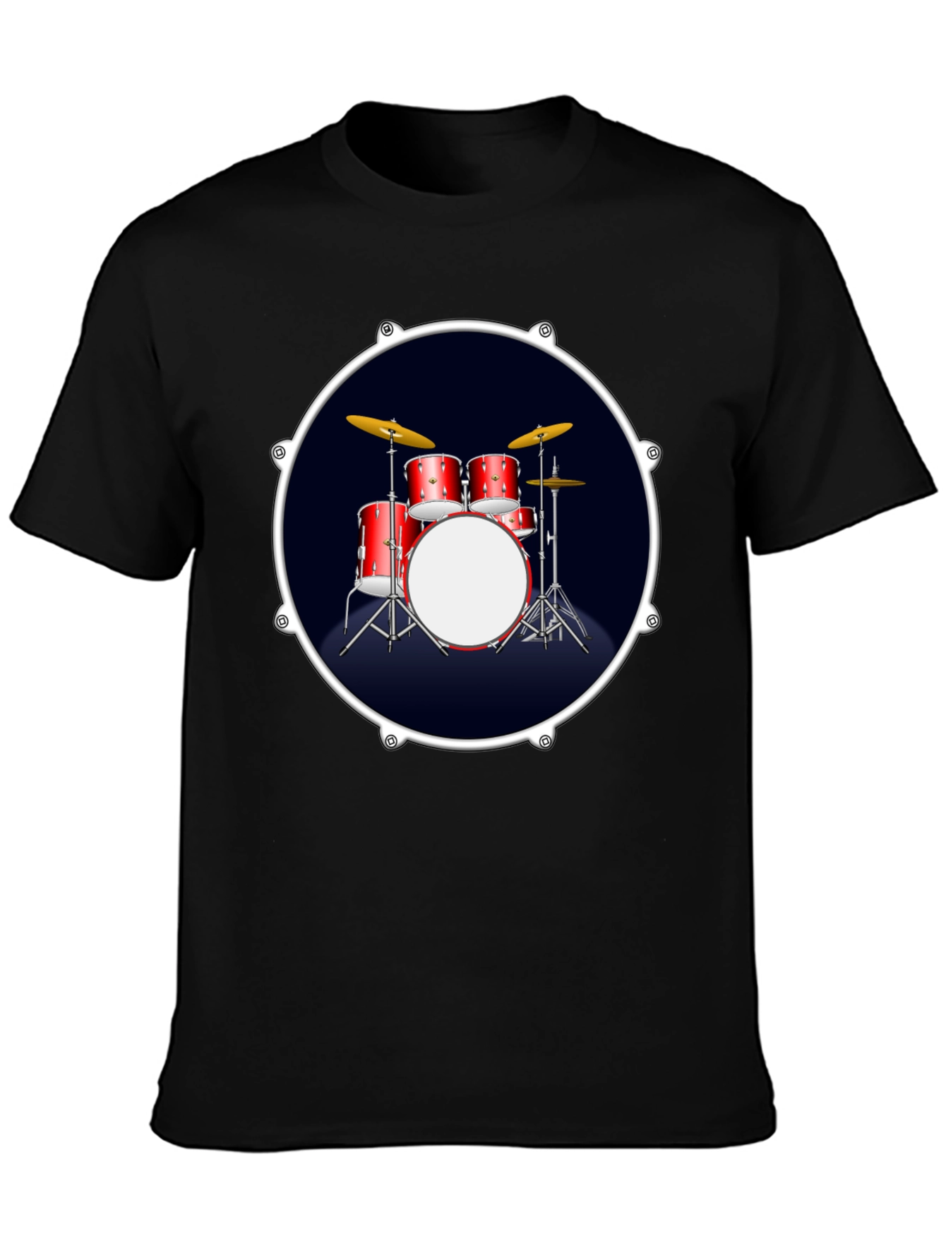 Drum Kit Graphic T-Shirt - Musician Tee