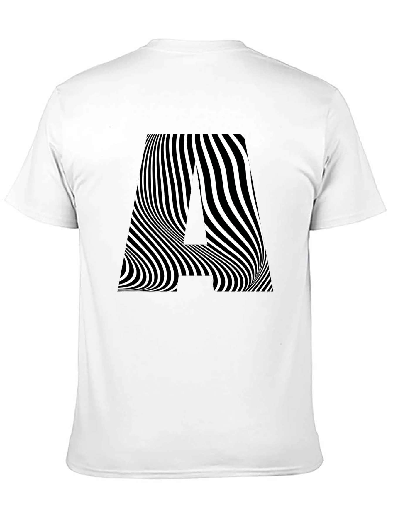 Optical Illusion A Graphic Tee - Black