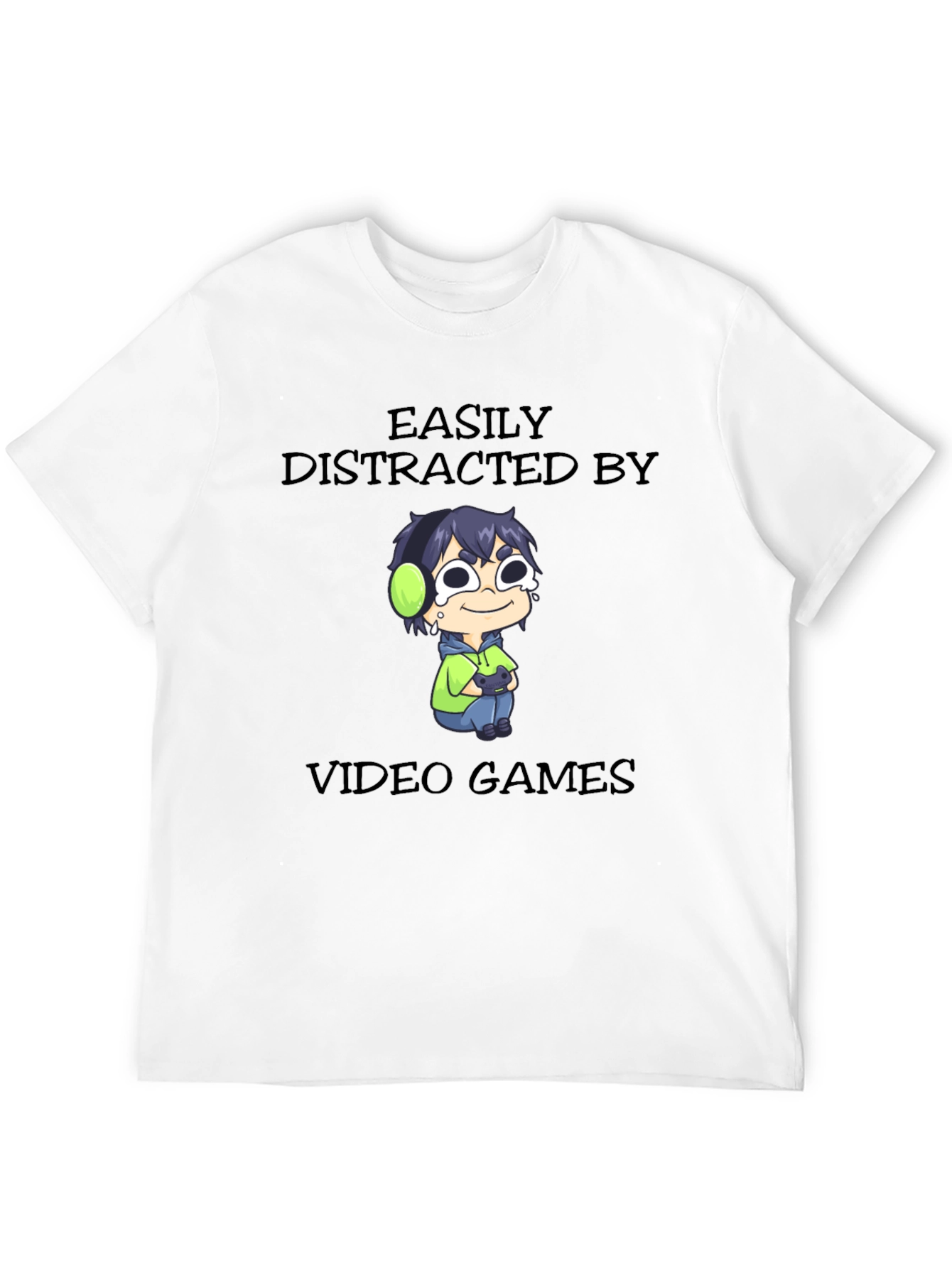 Easily Distracted by Video Games Graphic T-Shirt