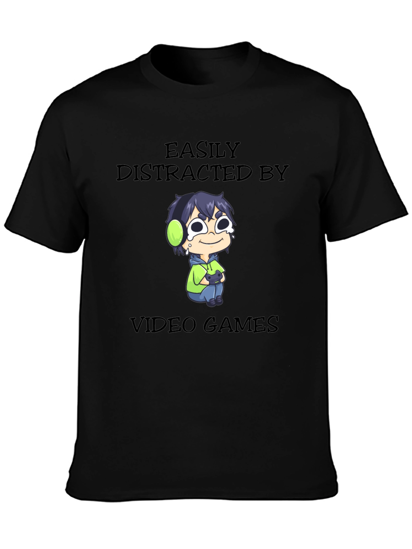 Easily Distracted by Video Games Graphic T-Shirt