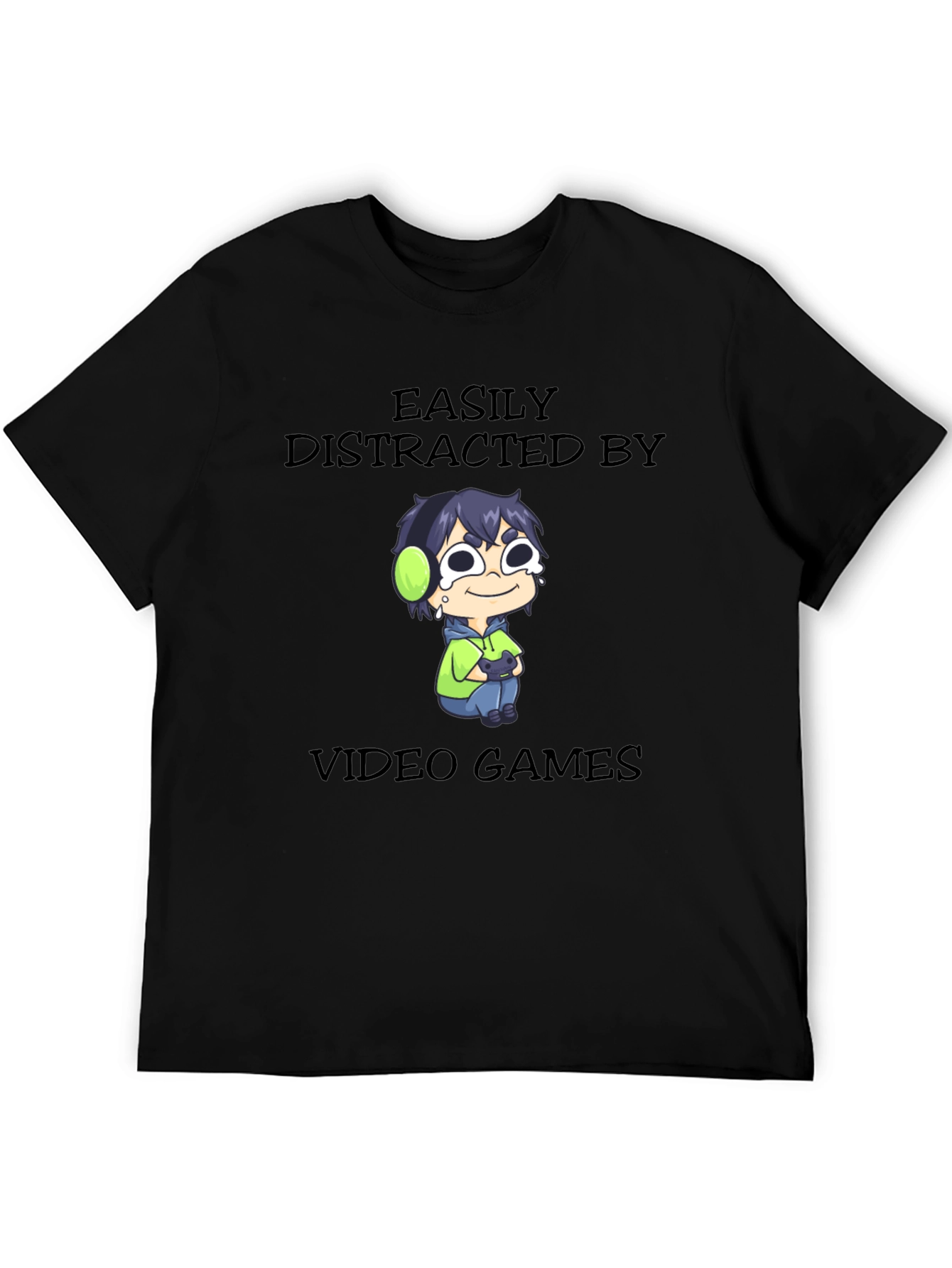 Easily Distracted by Video Games Graphic T-Shirt