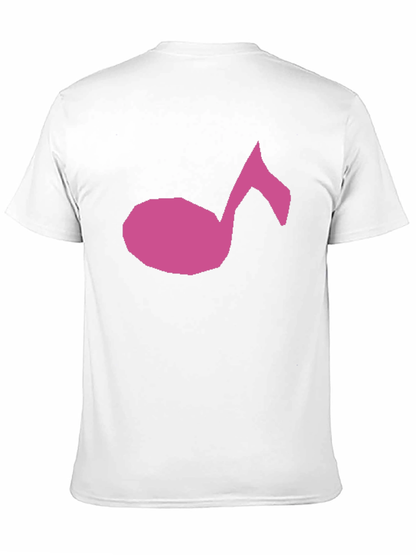 Music Note Graphic Tee - Black Cotton T-Shirt