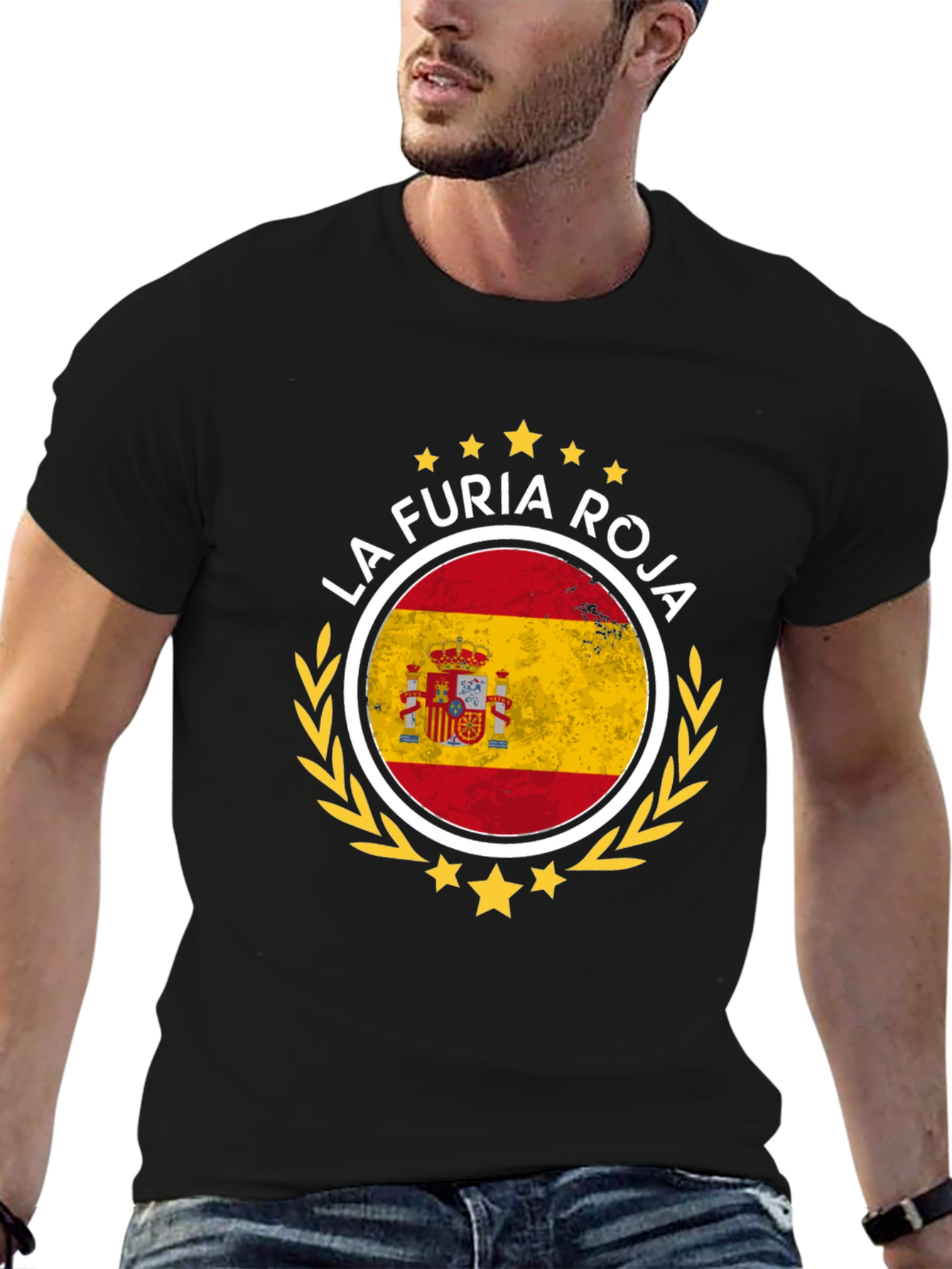La Furia Roja Spain Flag Graphic T-Shirt