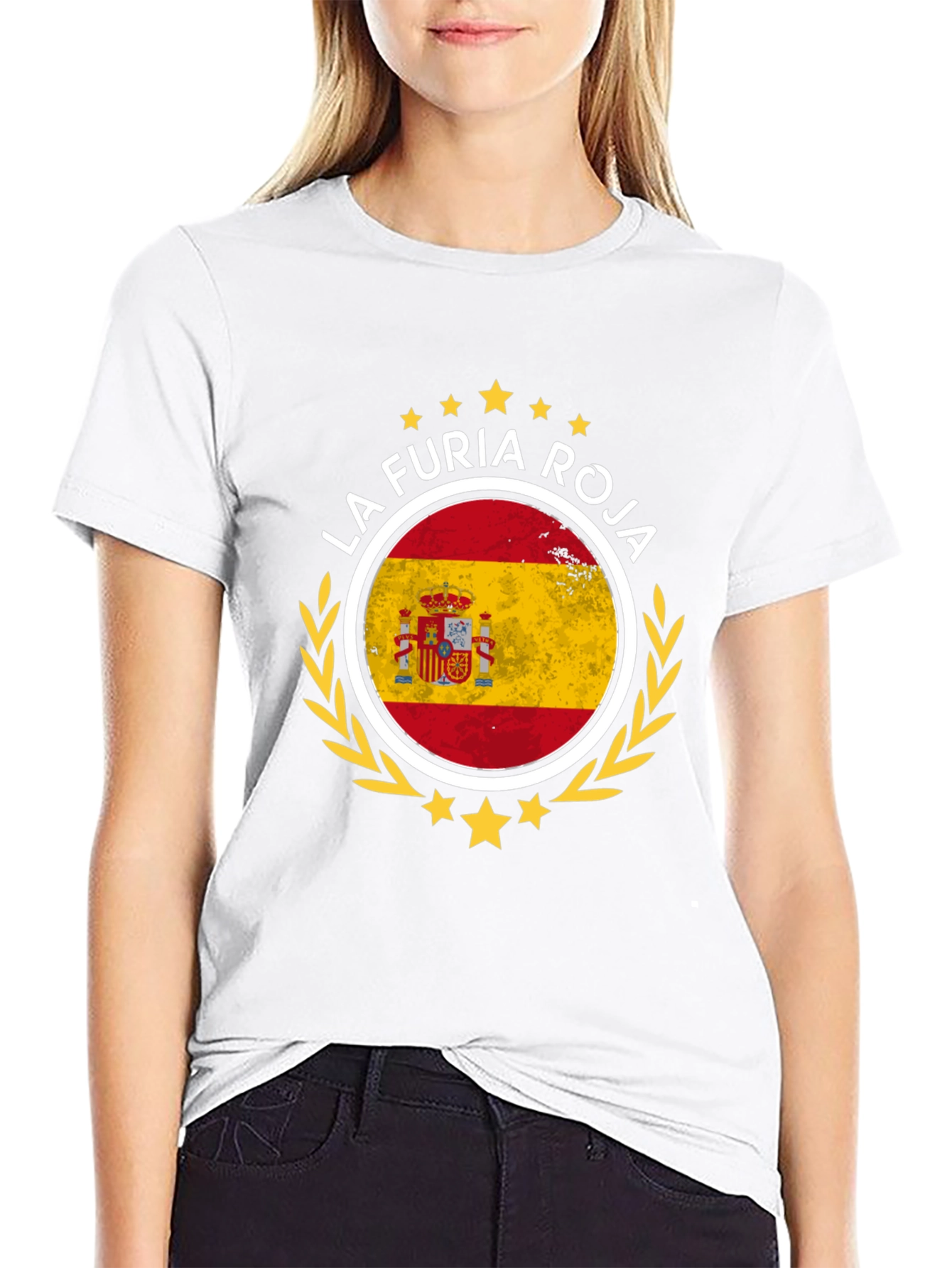 La Furia Roja Spain Flag Graphic T-Shirt