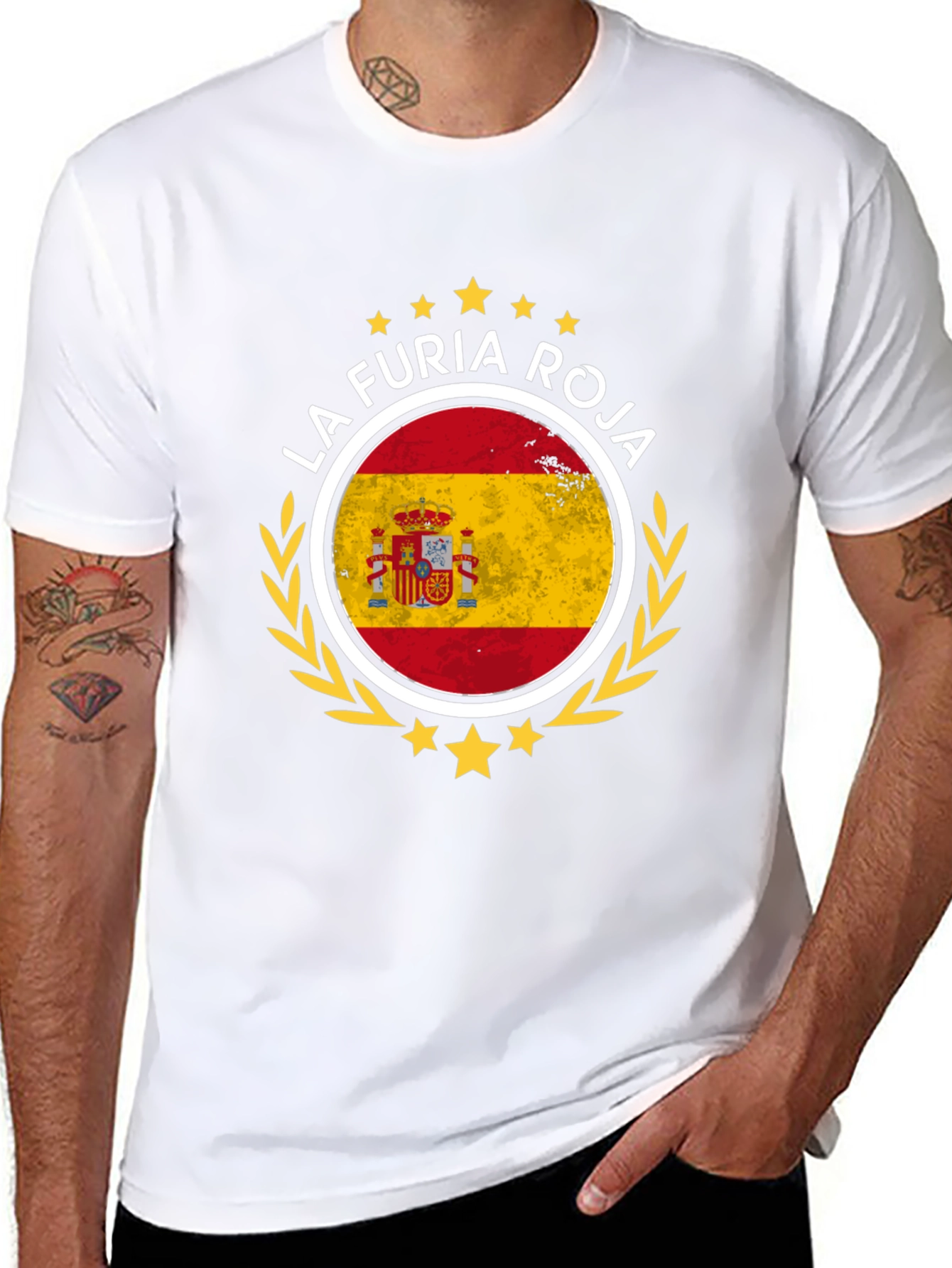 La Furia Roja Spain Flag Graphic T-Shirt