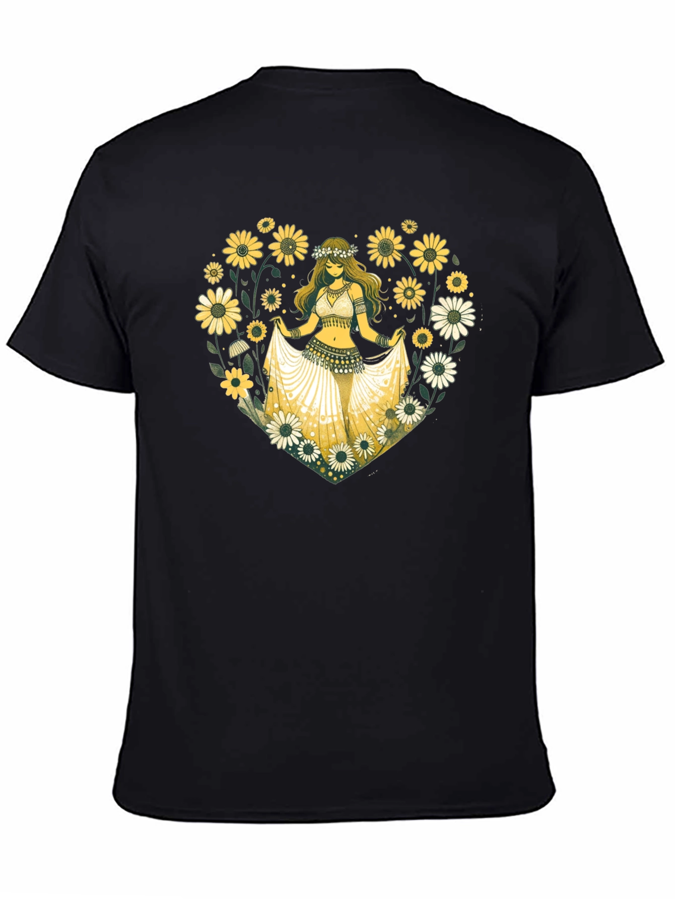 Sunflower Belly Dancer Graphic T-Shirt