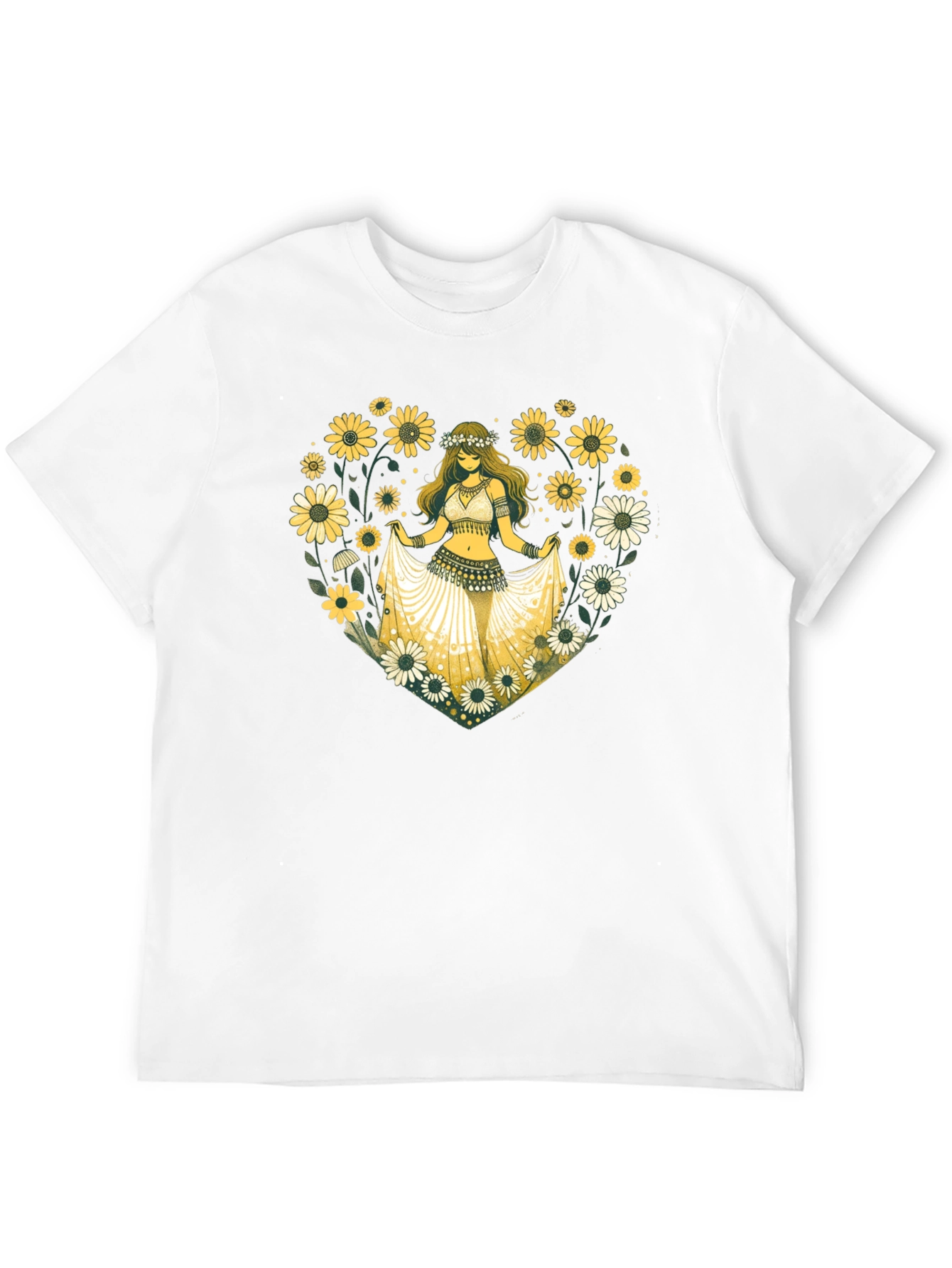Sunflower Belly Dancer Graphic T-Shirt