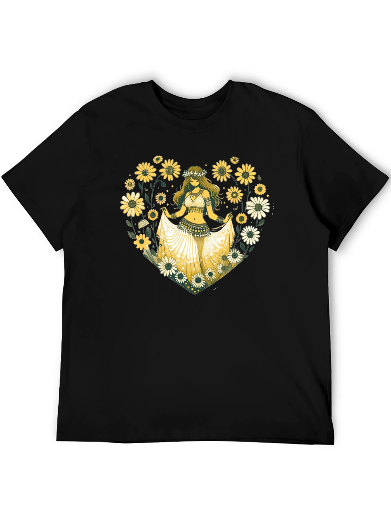 Sunflower Belly Dancer Graphic T-Shirt