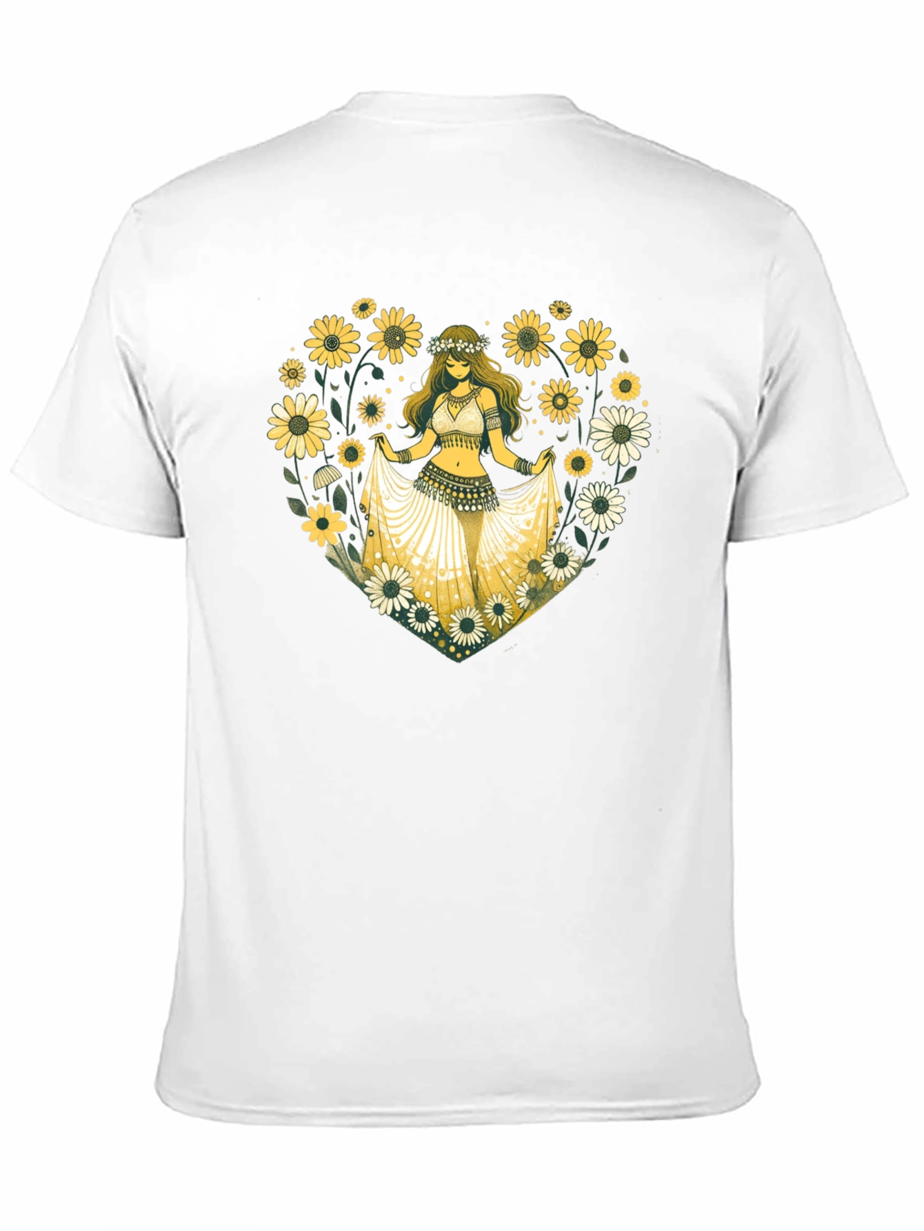 Sunflower Belly Dancer Graphic T-Shirt