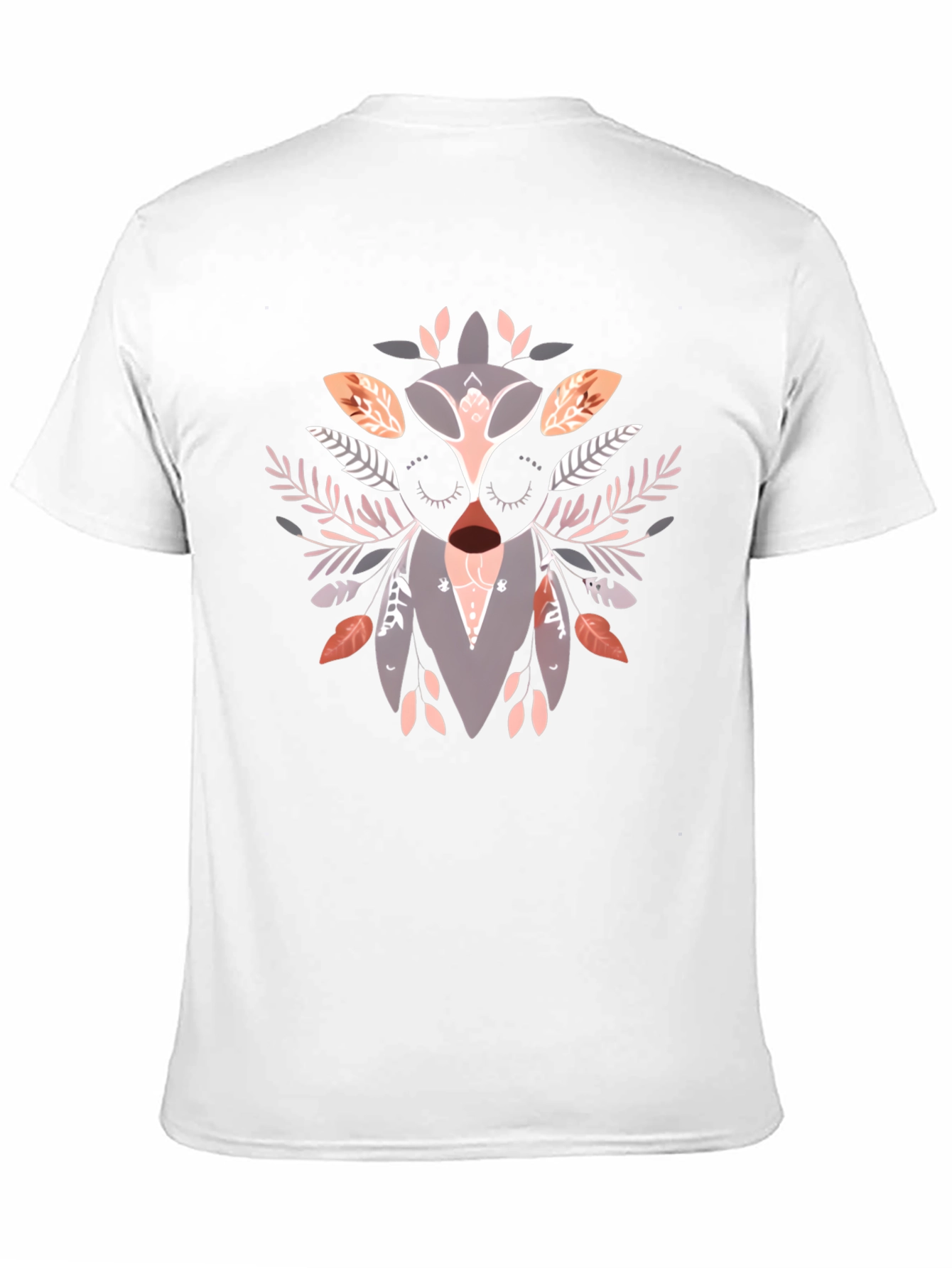 Artistic Owl Graphic Print Black T-Shirt
