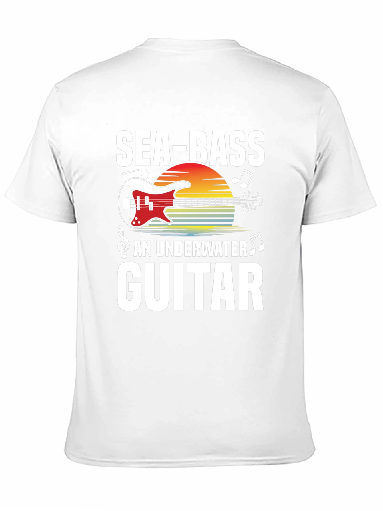 Sea-Bass Underwater Guitar T-Shirt - Music Lover Tee