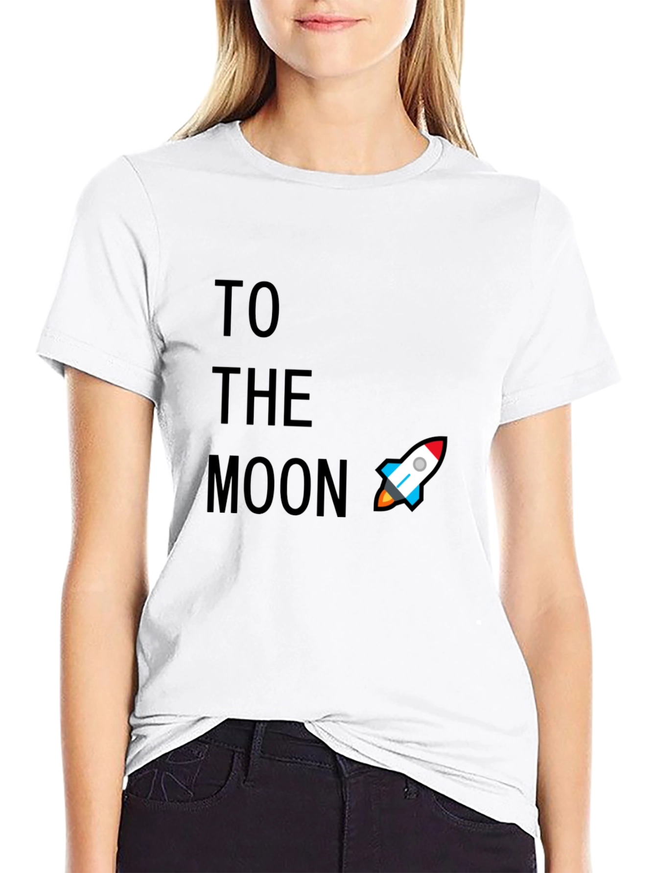 To The Moon Graphic Tee - Crypto Rocket T-Shirt