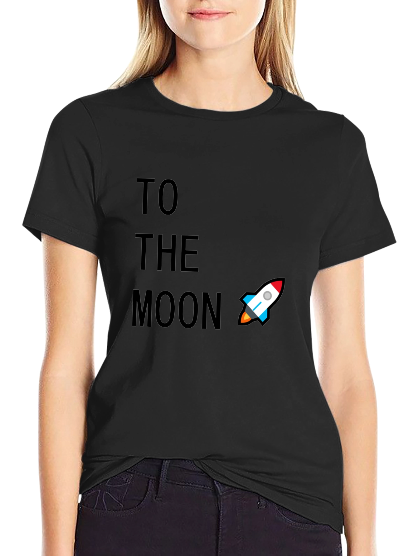 To The Moon Graphic Tee - Crypto Rocket T-Shirt
