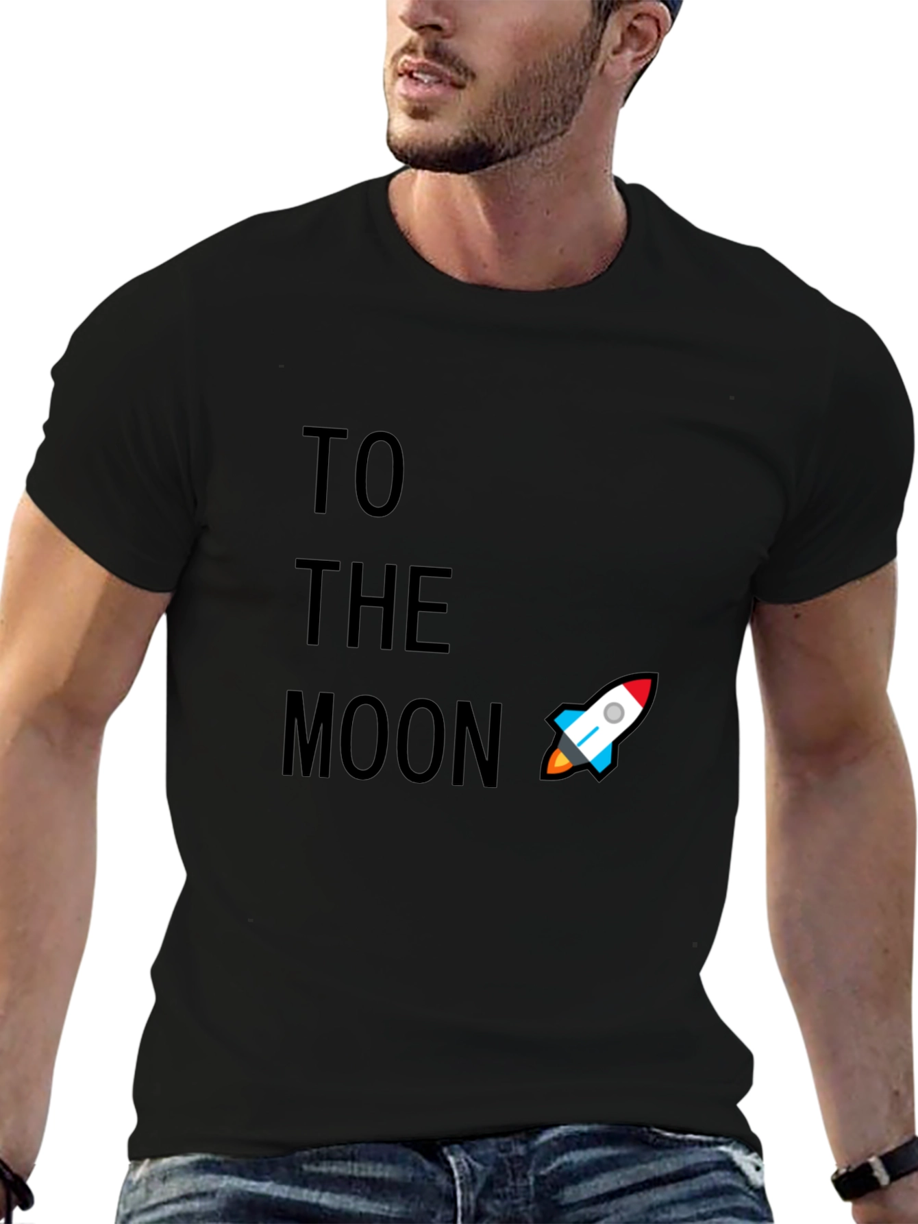 To The Moon Graphic Tee - Crypto Rocket T-Shirt