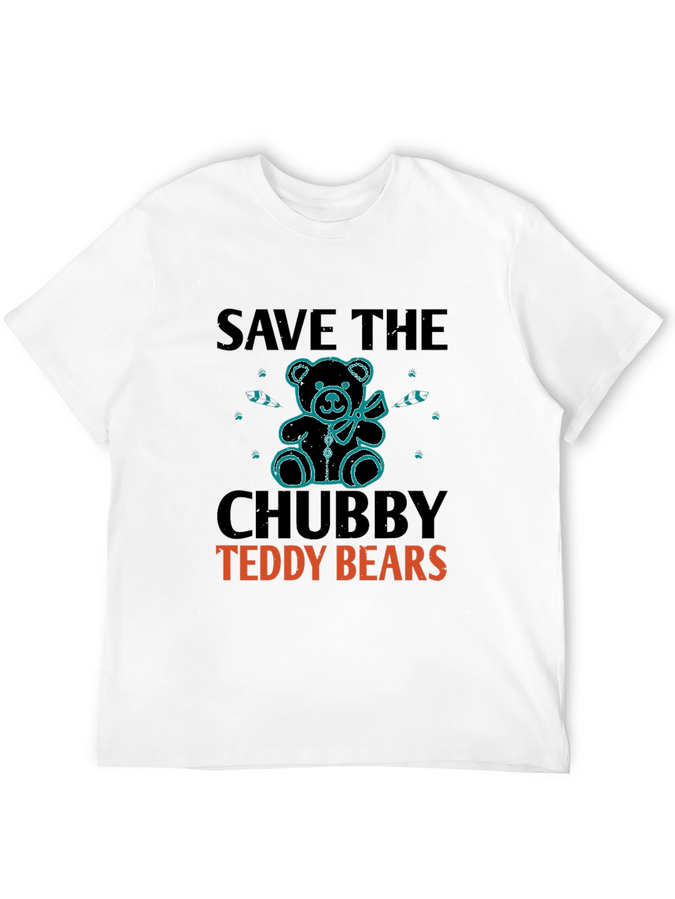 Save the Chubby Teddy Bears Graphic T-Shirt