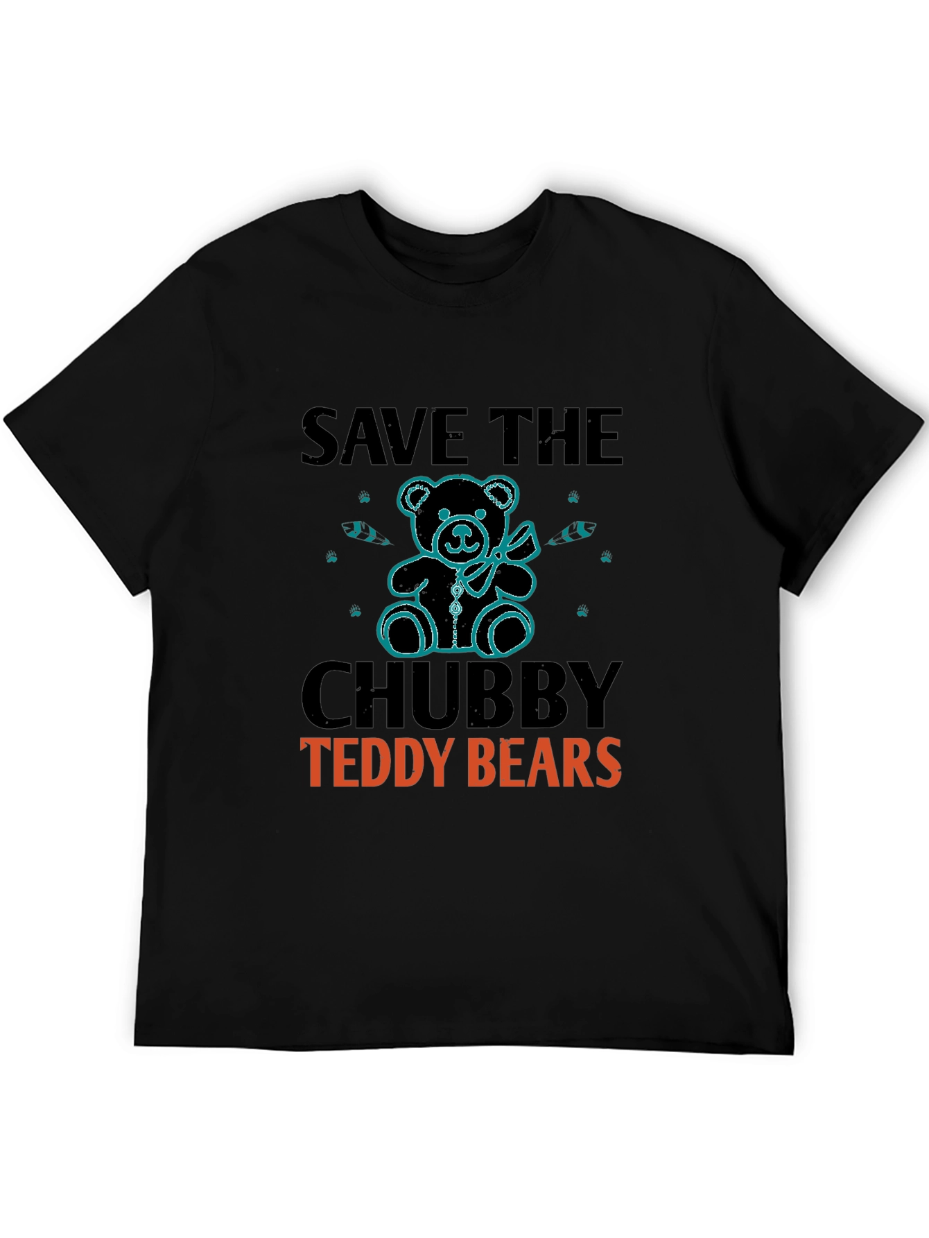 Save the Chubby Teddy Bears Graphic T-Shirt