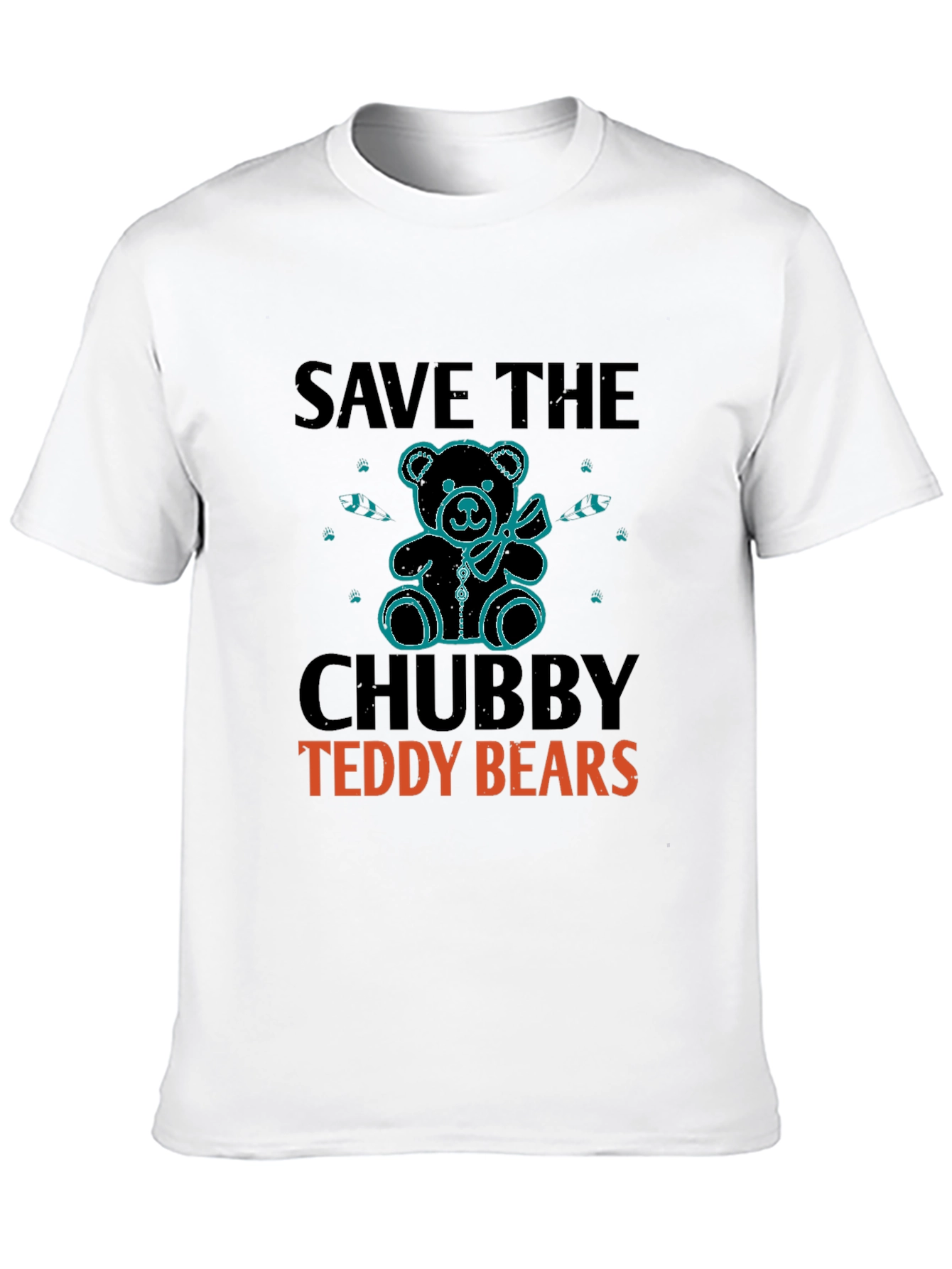 Save the Chubby Teddy Bears Graphic T-Shirt