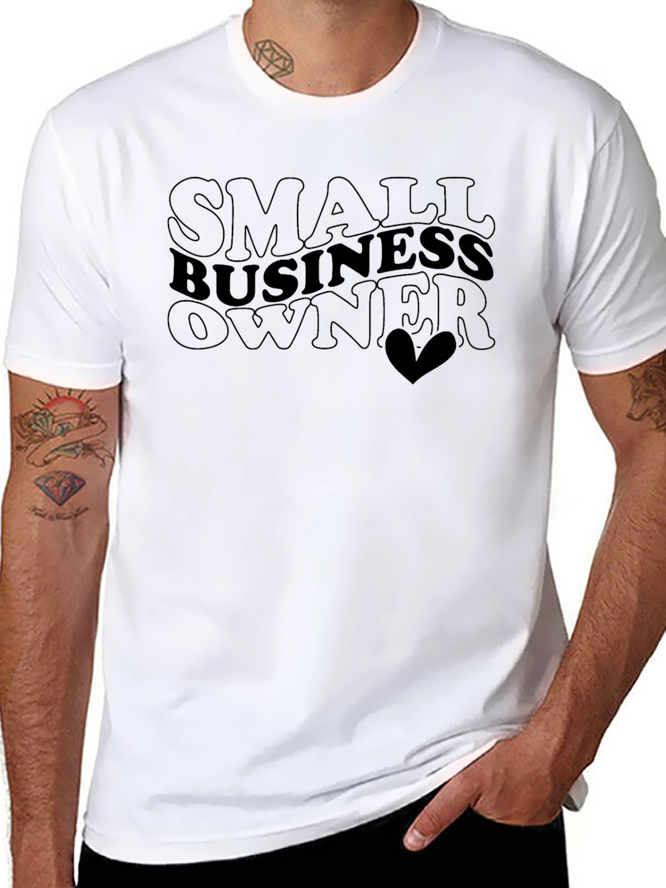 Small Business Owner Graphic Tee - Black