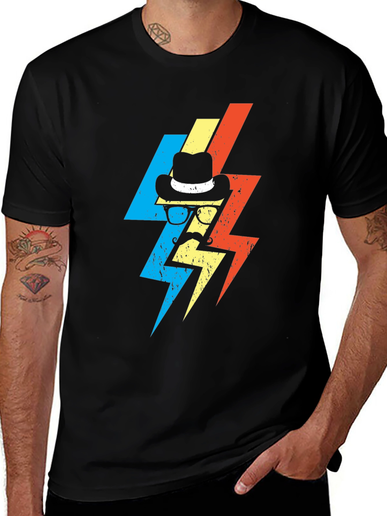 Retro Lightning Bolt T-Shirt - Cool & Stylish Design