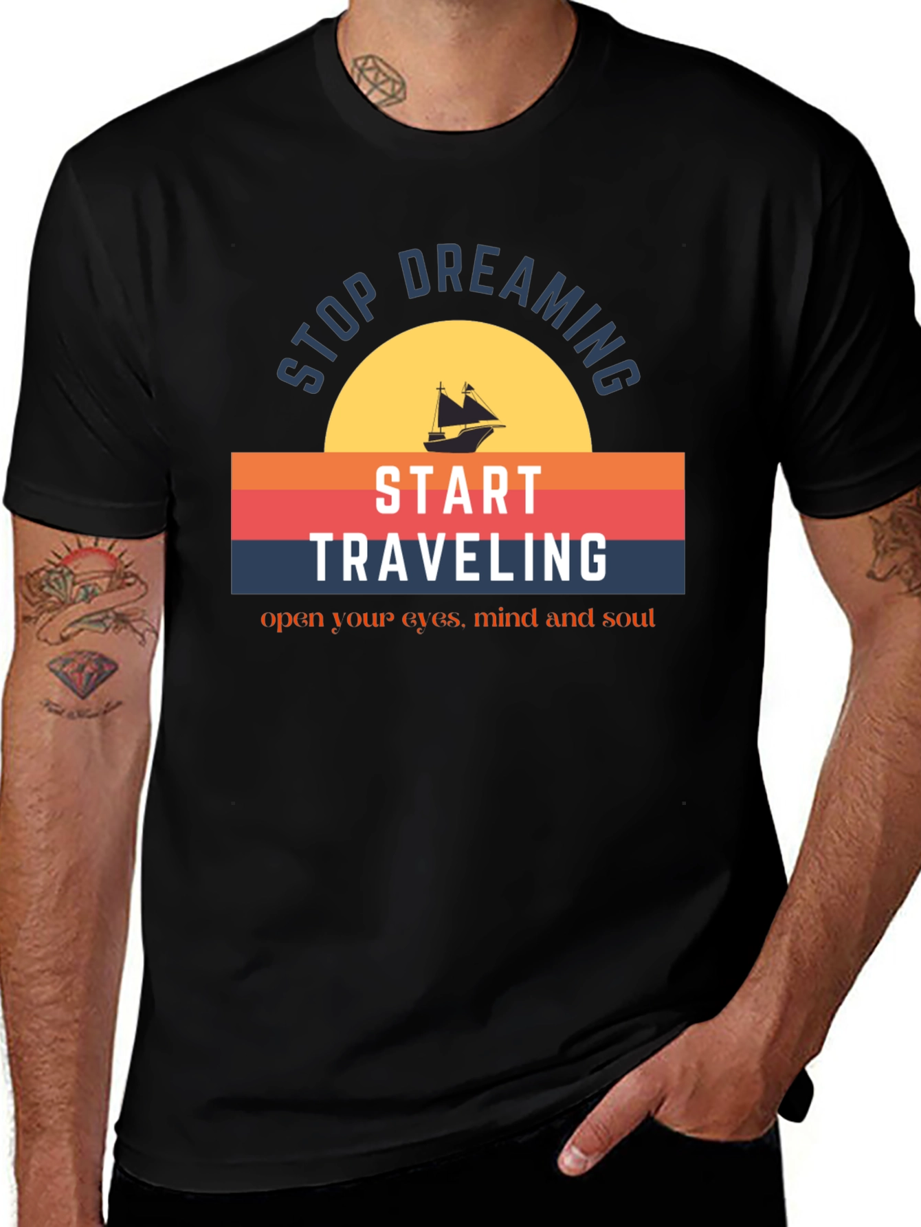 Stop Dreaming Travel T-Shirt