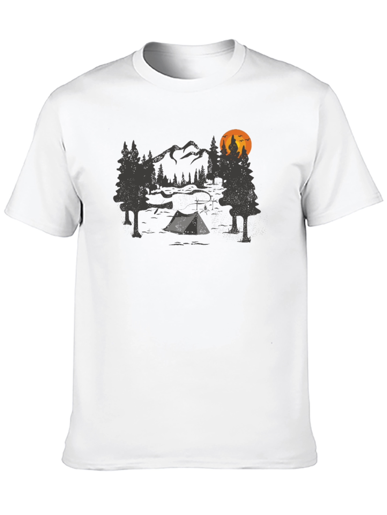 Camping Adventure Graphic Tee - Mountain & Tent